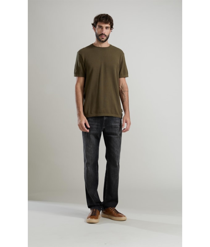 Tricot  T-Shirt Piquet Pbt Mc Verde Militar