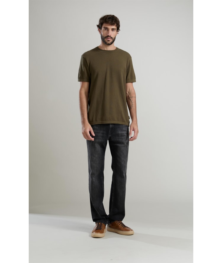 Tricot  T-Shirt Piquet Pbt Mc Verde Militar