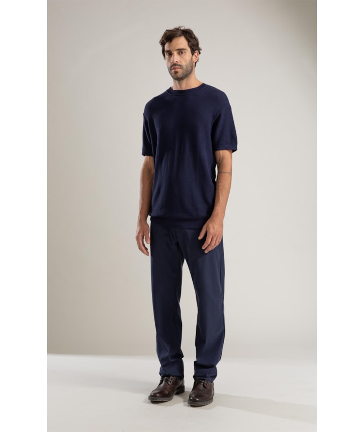 Tricot T-Shirt Piquet Techno Dark Navy