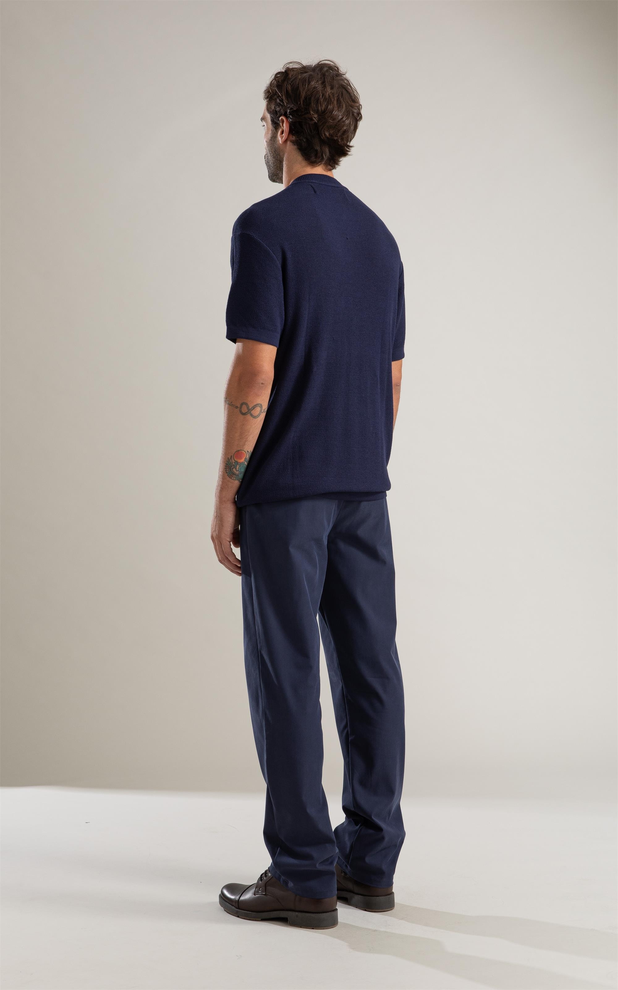 Tricot T-Shirt Piquet Techno Dark Navy