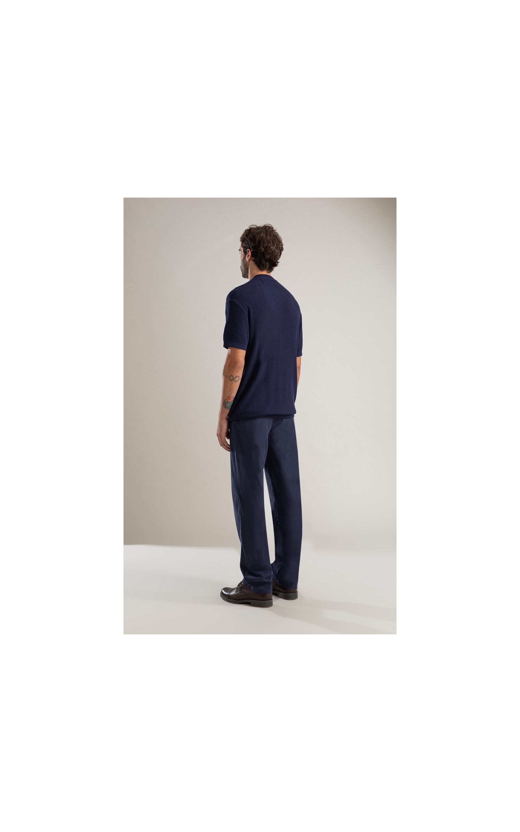 Tricot T-Shirt Piquet Techno Dark Navy