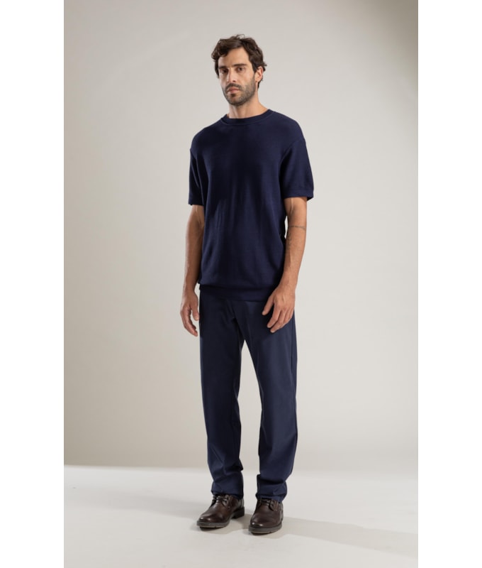 Tricot T-Shirt Piquet Techno Dark Navy