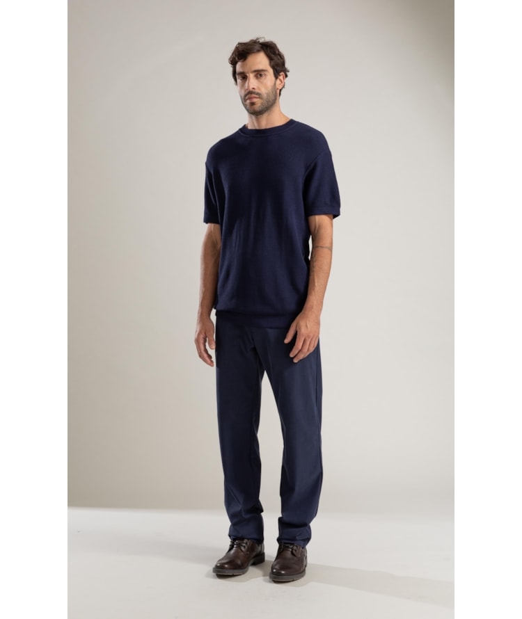 Tricot T-Shirt Piquet Techno Dark Navy