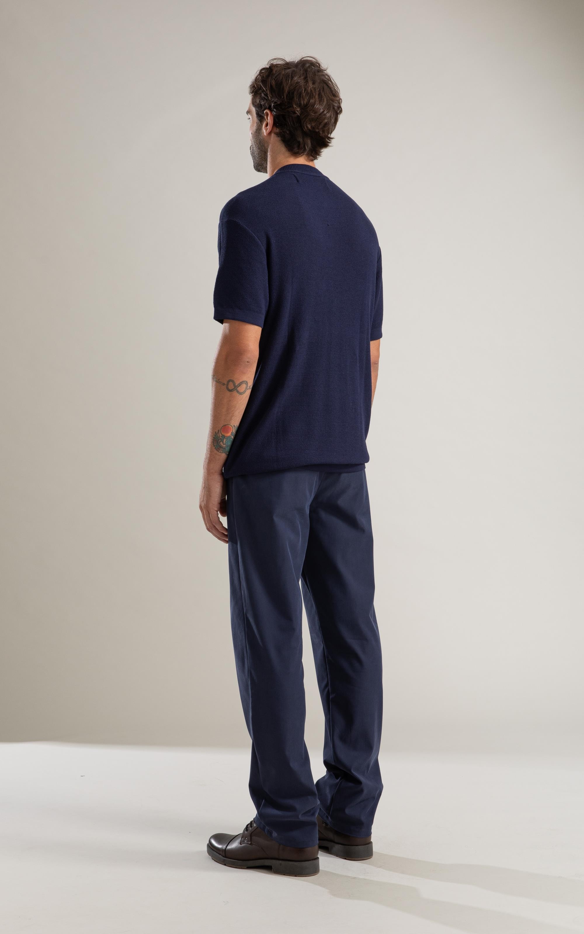 Tricot T-Shirt Piquet Techno Dark Navy