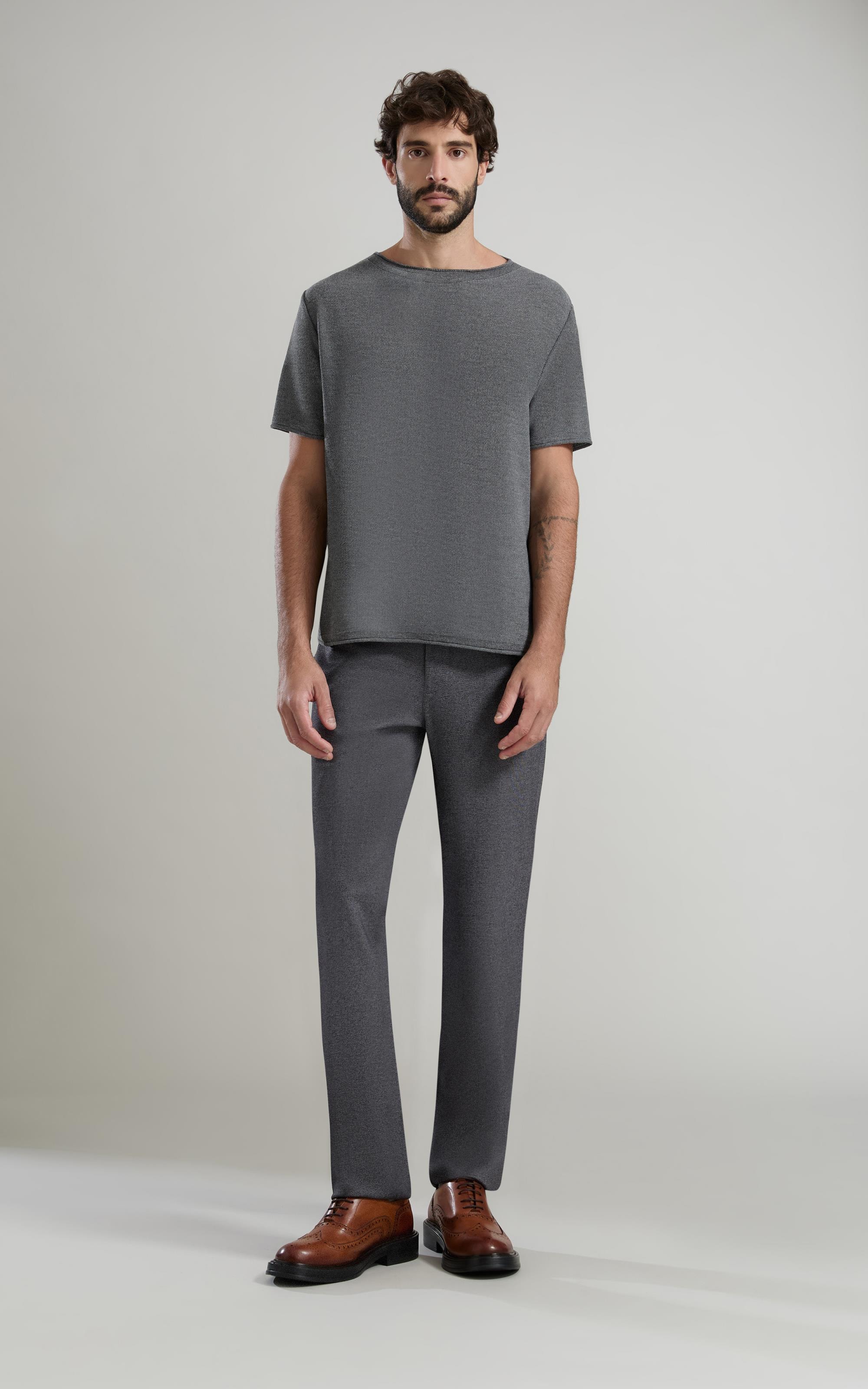 Tricot T-Shirt Piquet Unifinished Mc Chumbo Mescla