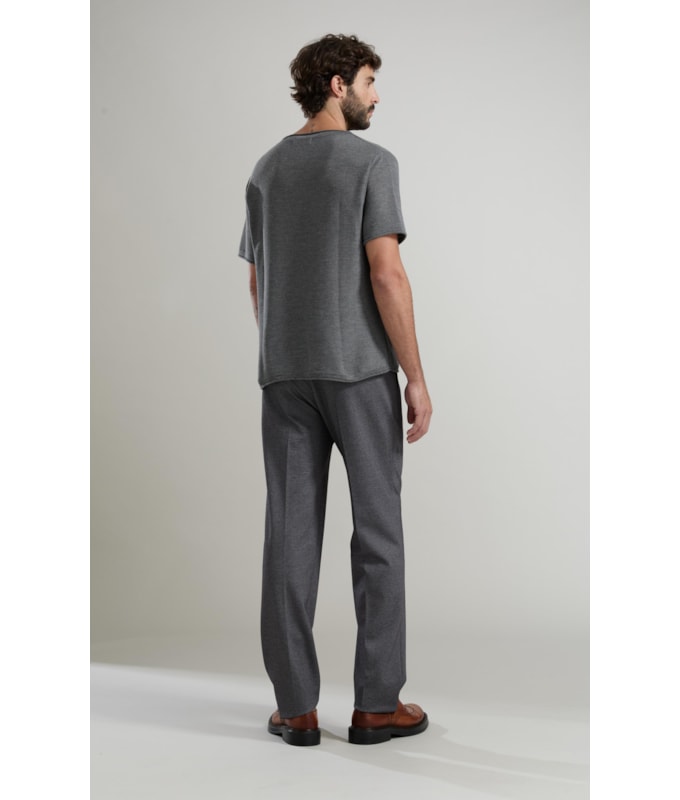 Tricot T-Shirt Piquet Unifinished Mc Chumbo Mescla