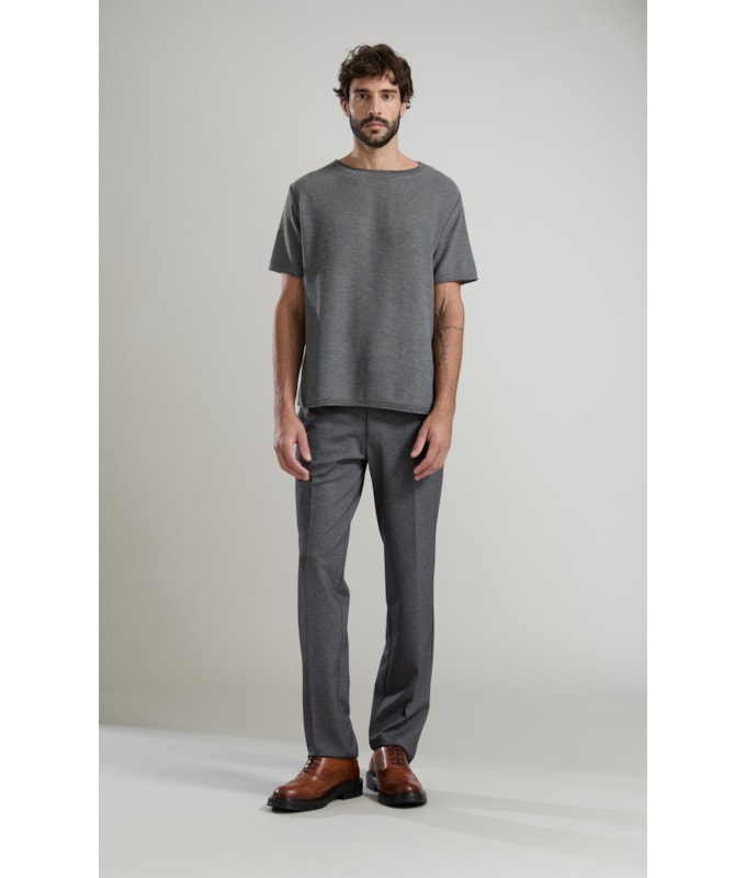 Tricot T-Shirt Piquet Unifinished Mc Chumbo Mescla