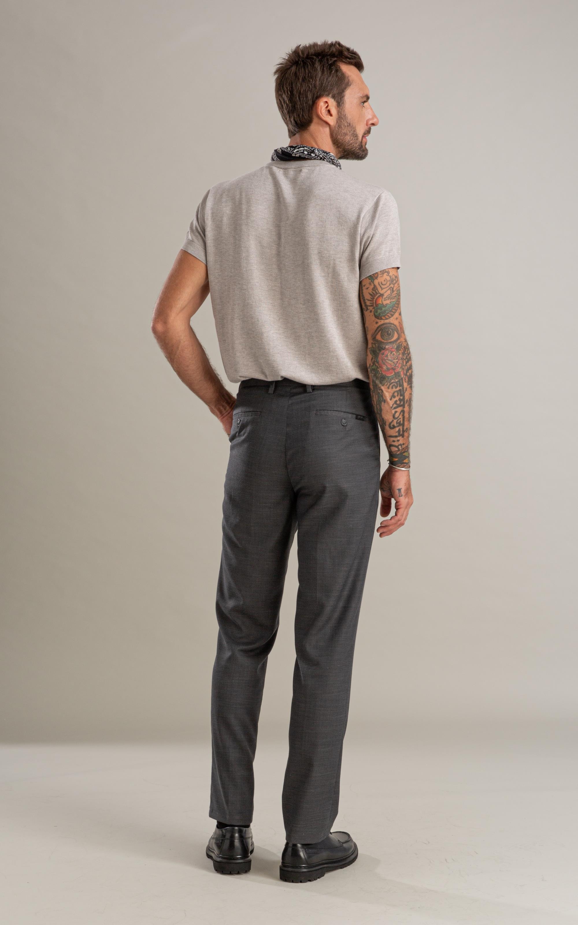 Tricot T-Shirt Rui Basic Cinza Claro