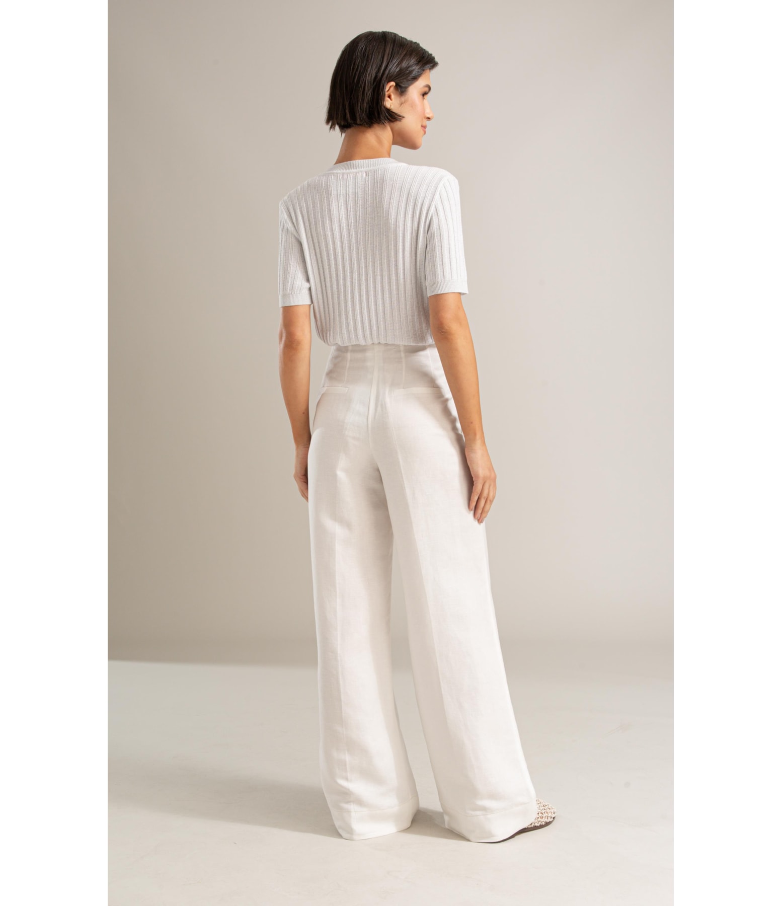 Tricot T-Shirt Yani Shine Branco