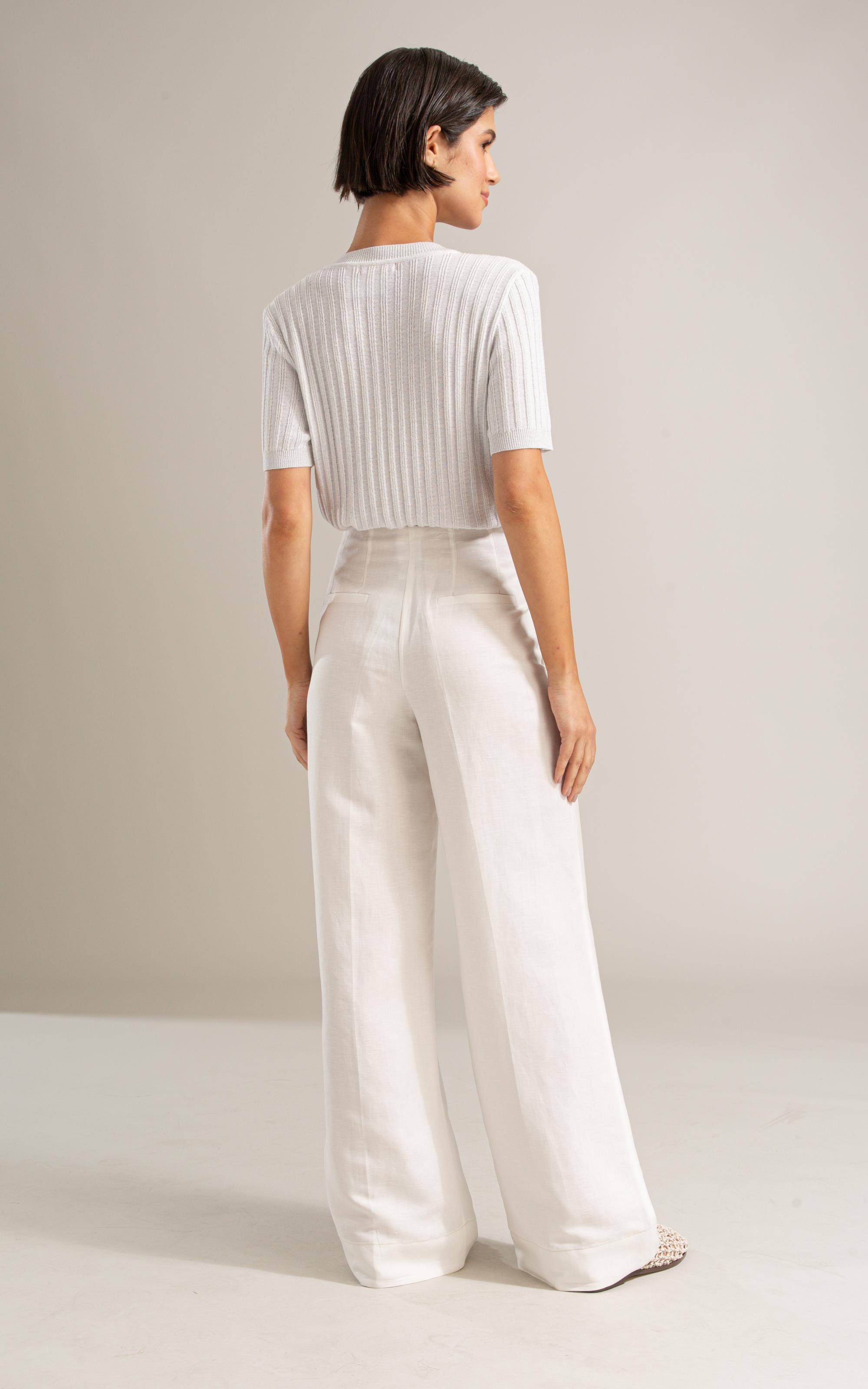 Tricot T-Shirt Yani Shine Branco