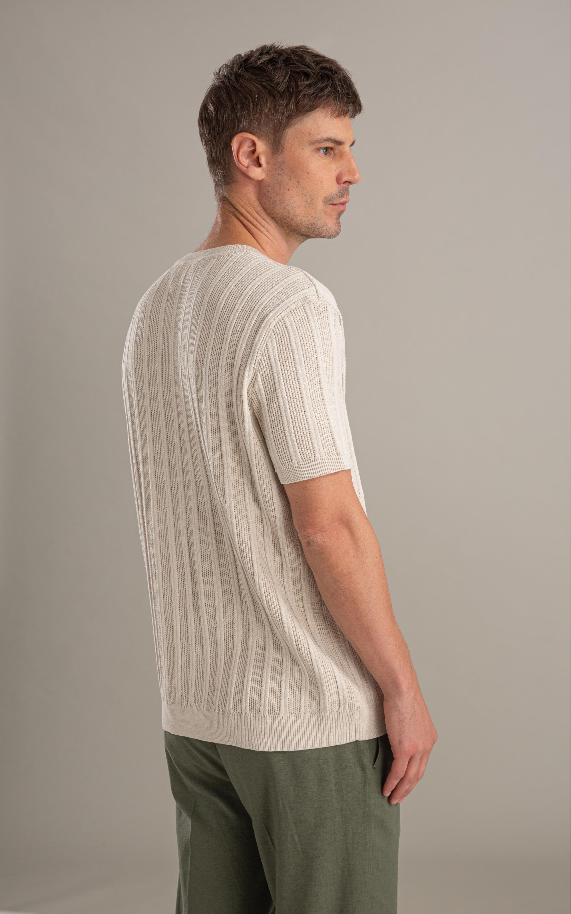 Tricot T-Shirt Zeca Textura Mc Areia