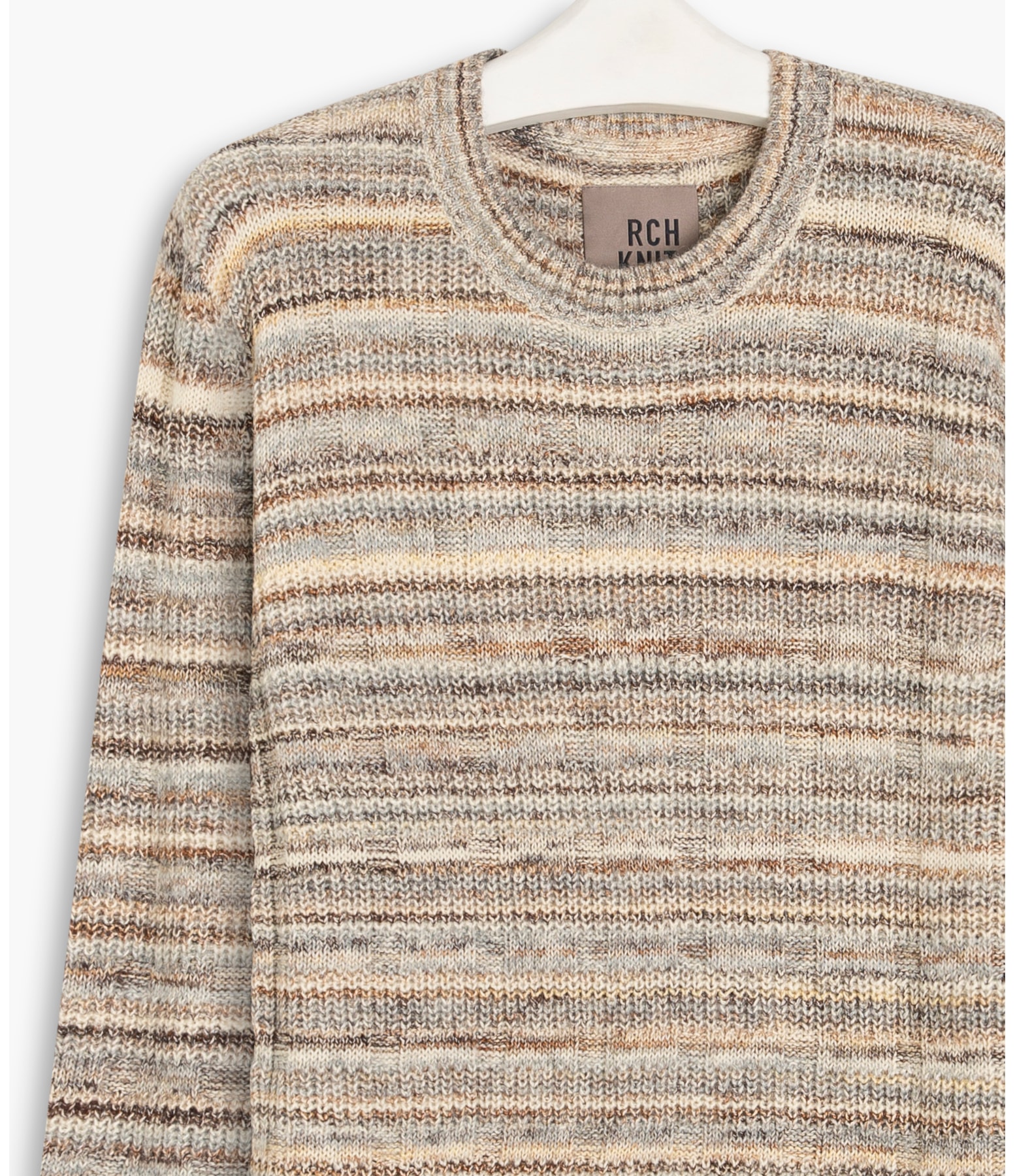 Tricot Textures Marrom Mescla