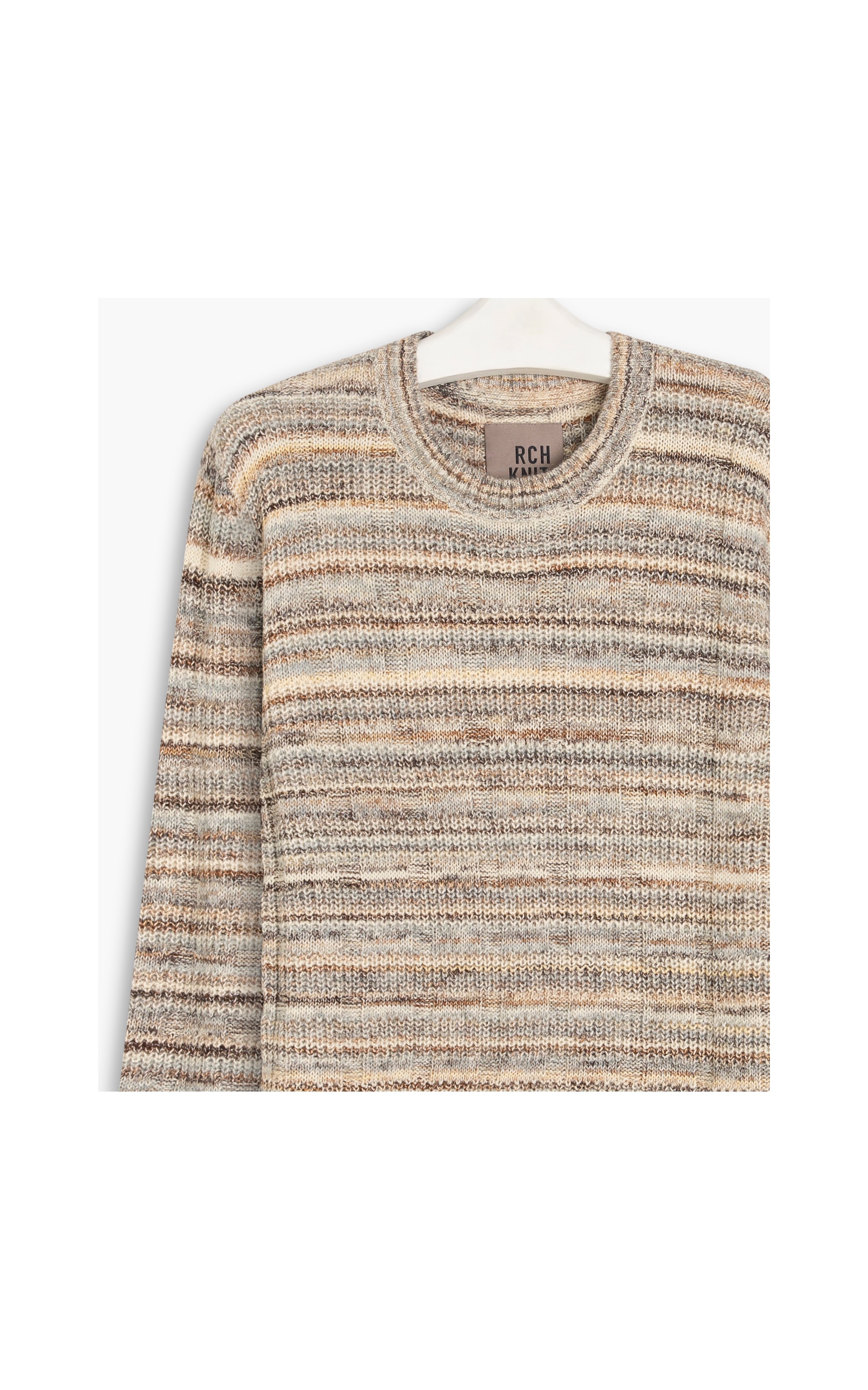 Tricot Textures Marrom Mescla