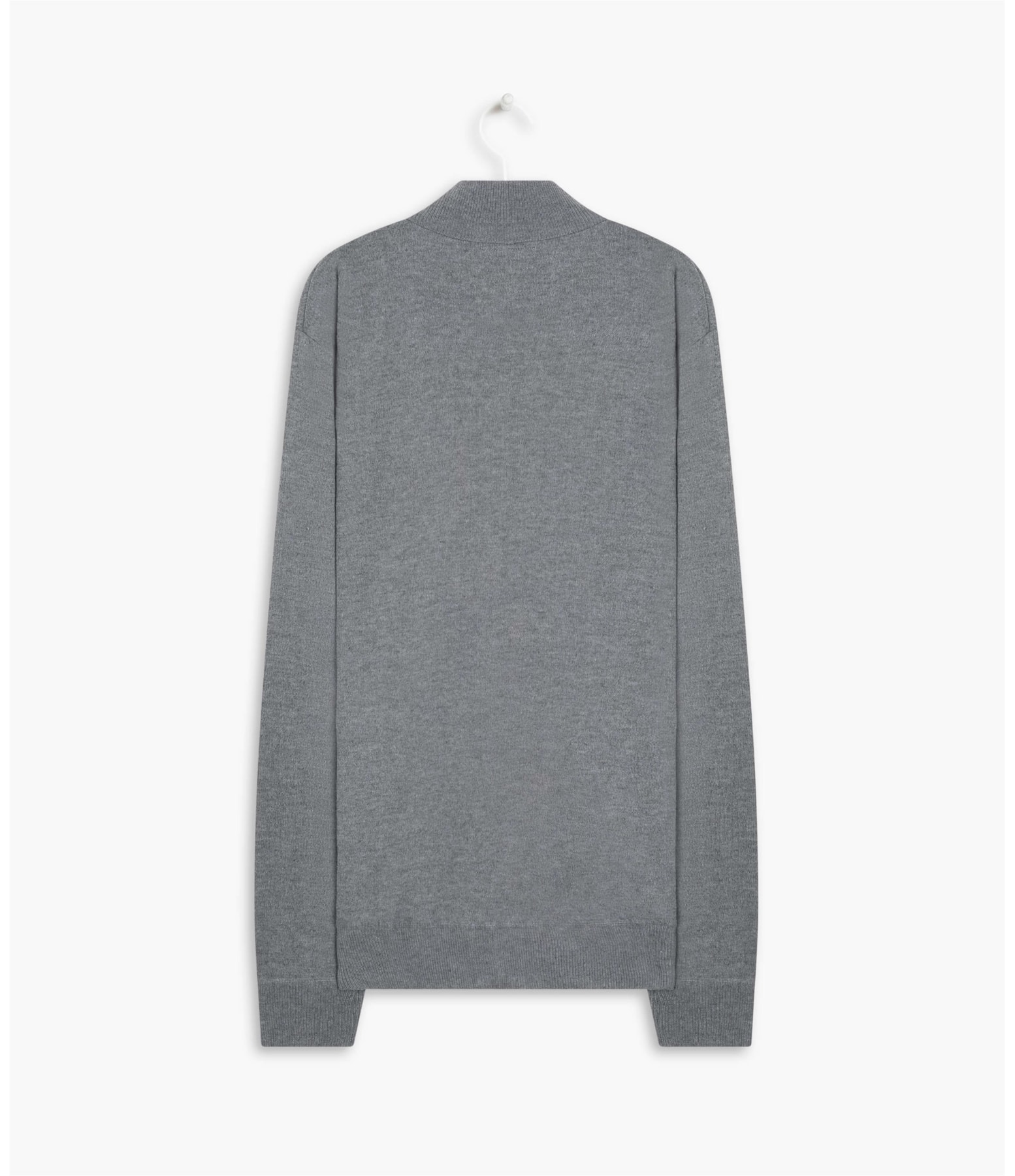 Tricot Ziper Heitor Cinza Mescla
