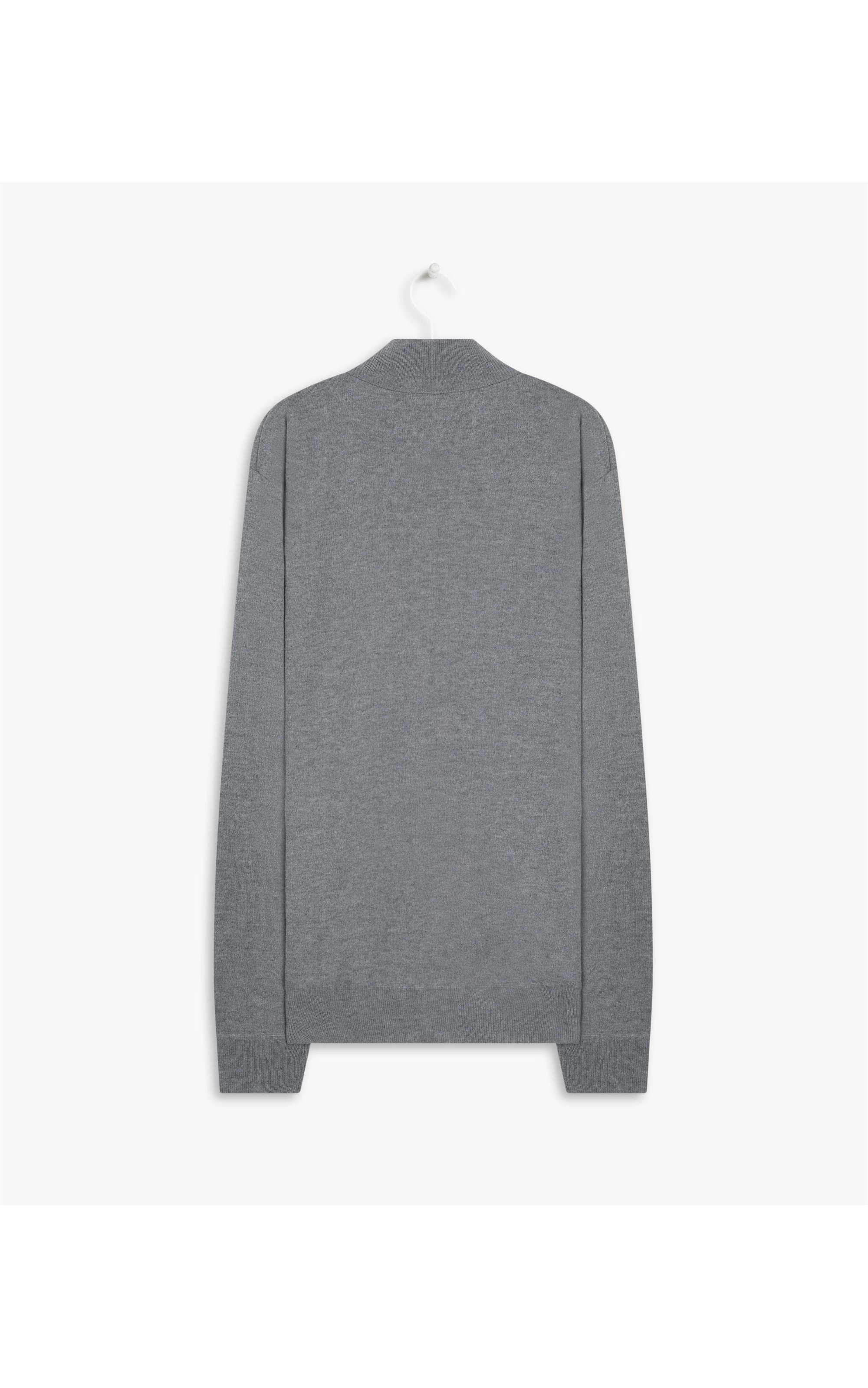 Tricot Ziper Heitor Cinza Mescla