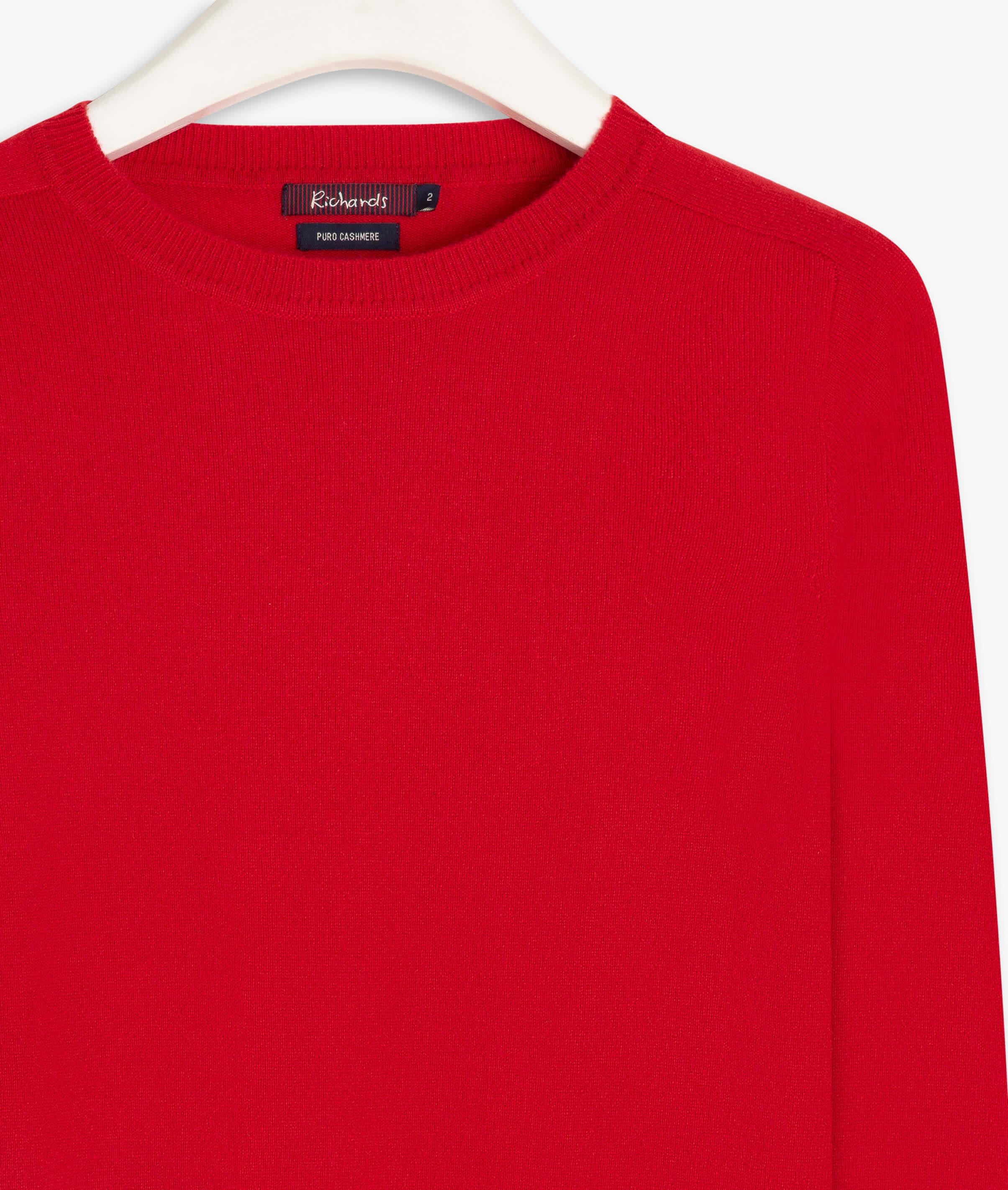 美品 CHIEKO+ luxe knit 02 wool & cashmere Tricot Zoe 100% Cashmere Vermelho