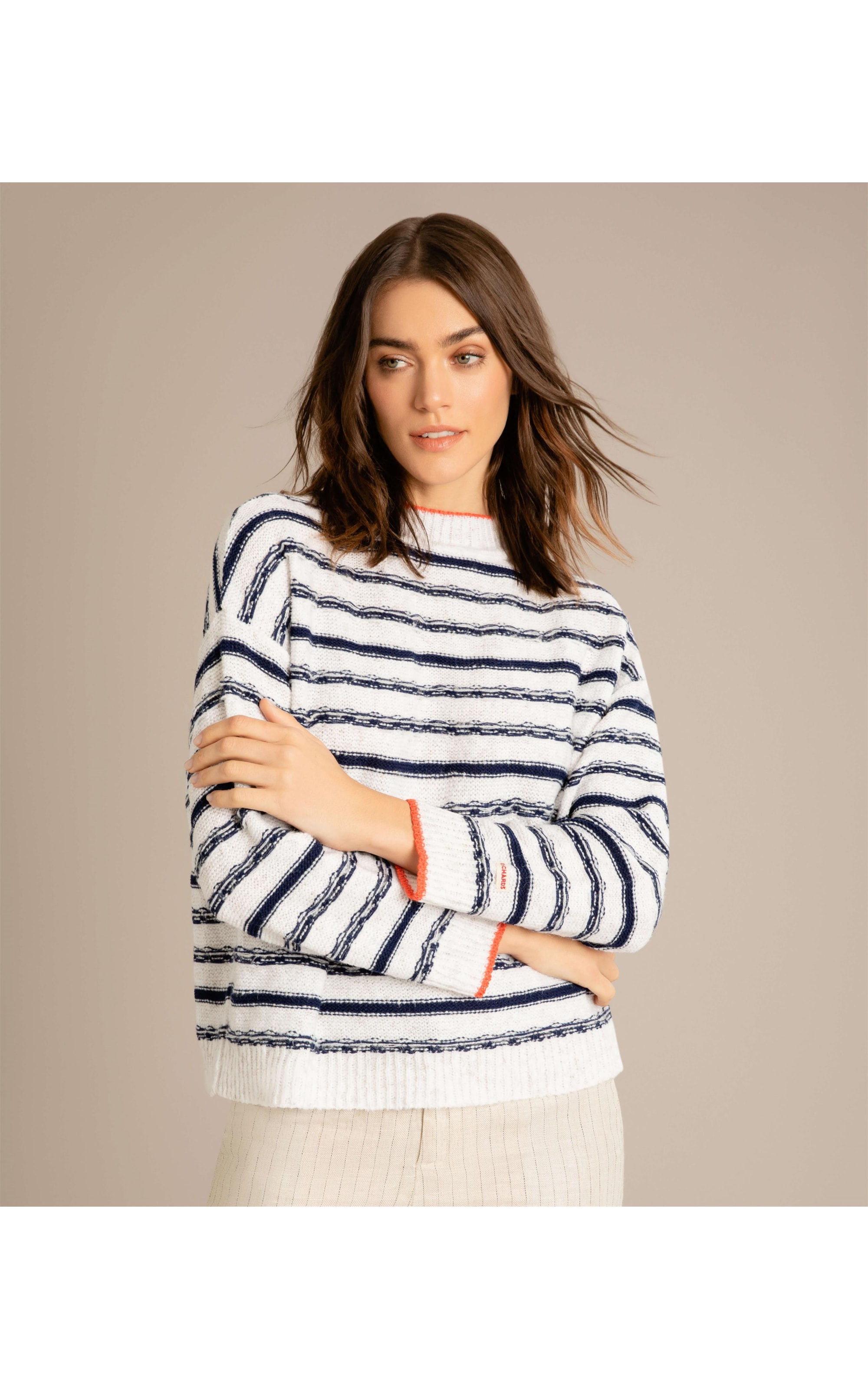 Tricot Zuria Listrado Marinho