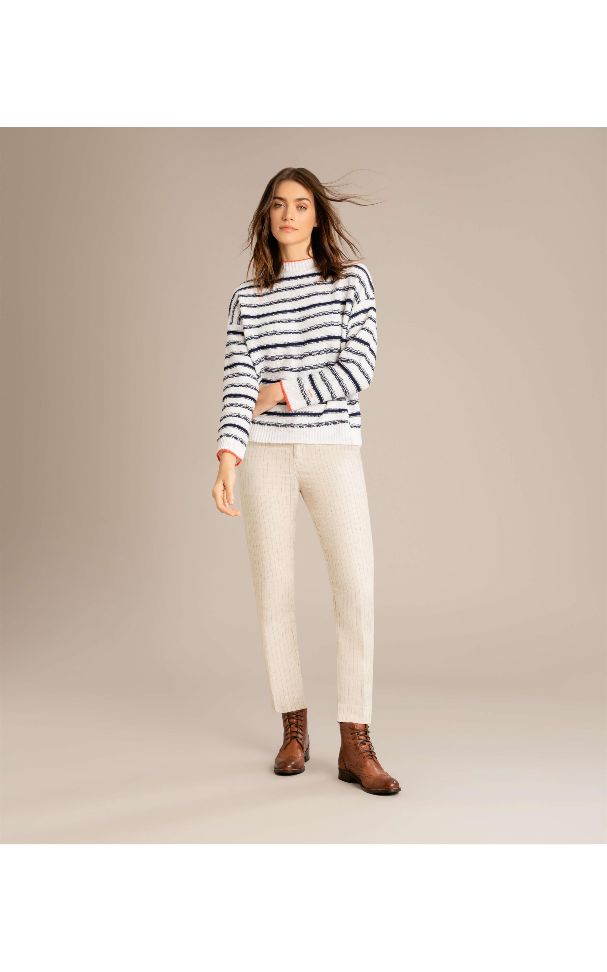 Tricot Zuria Listrado Marinho