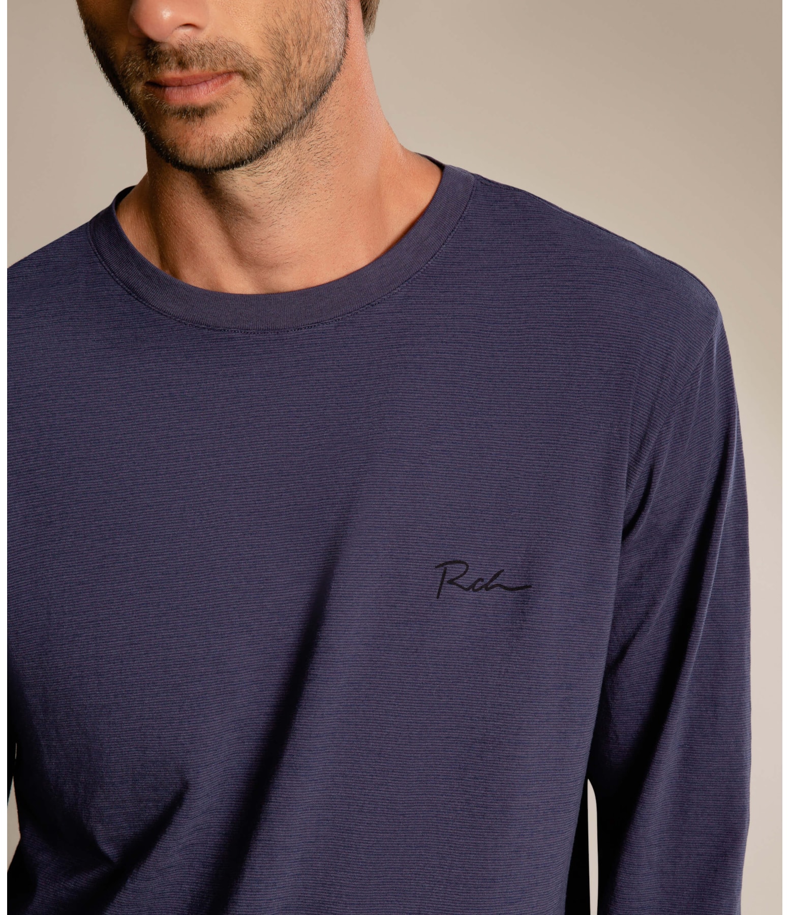 Tshit Ml Mini Stripes Rch Old Purple