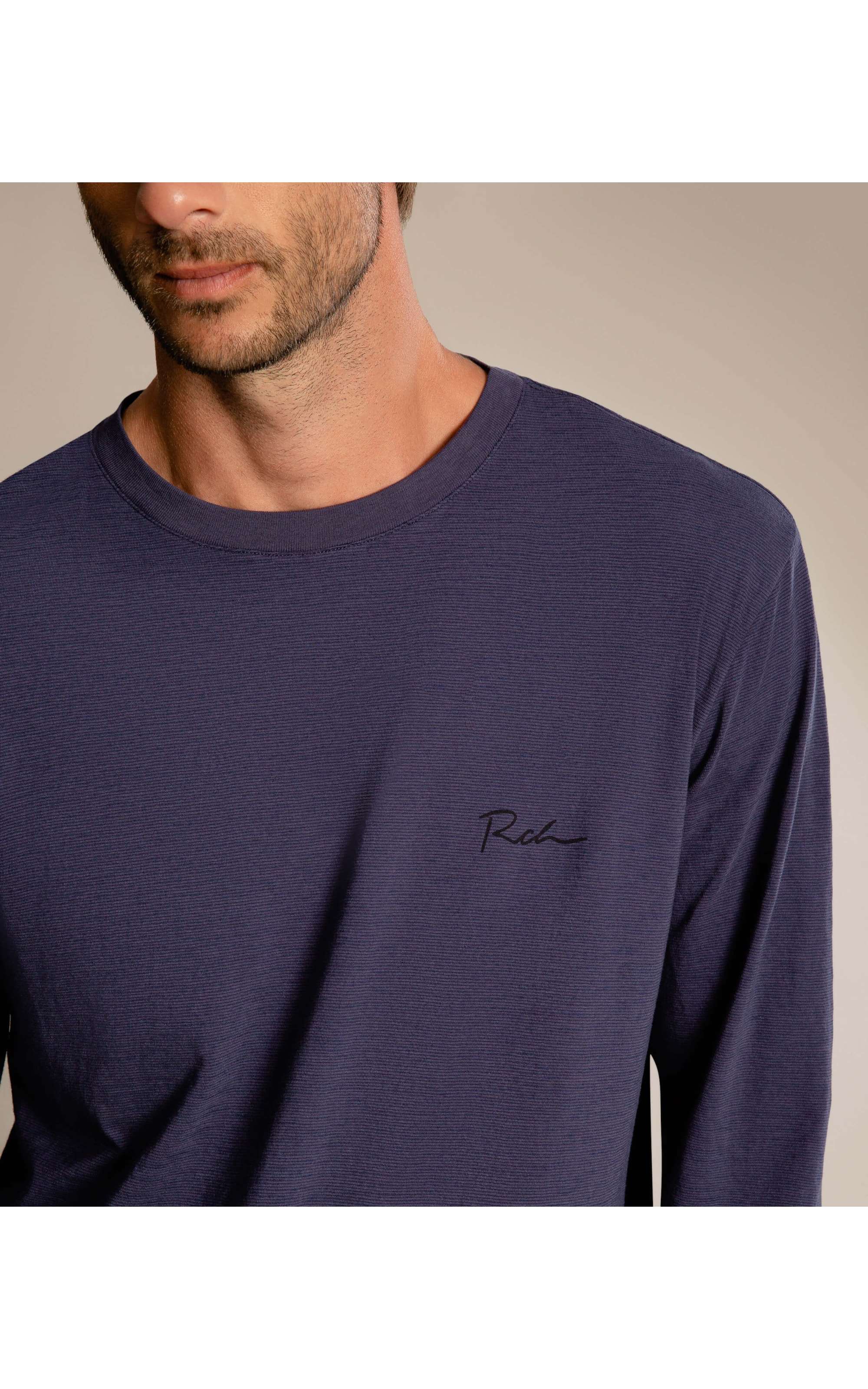 Tshit Ml Mini Stripes Rch Old Purple