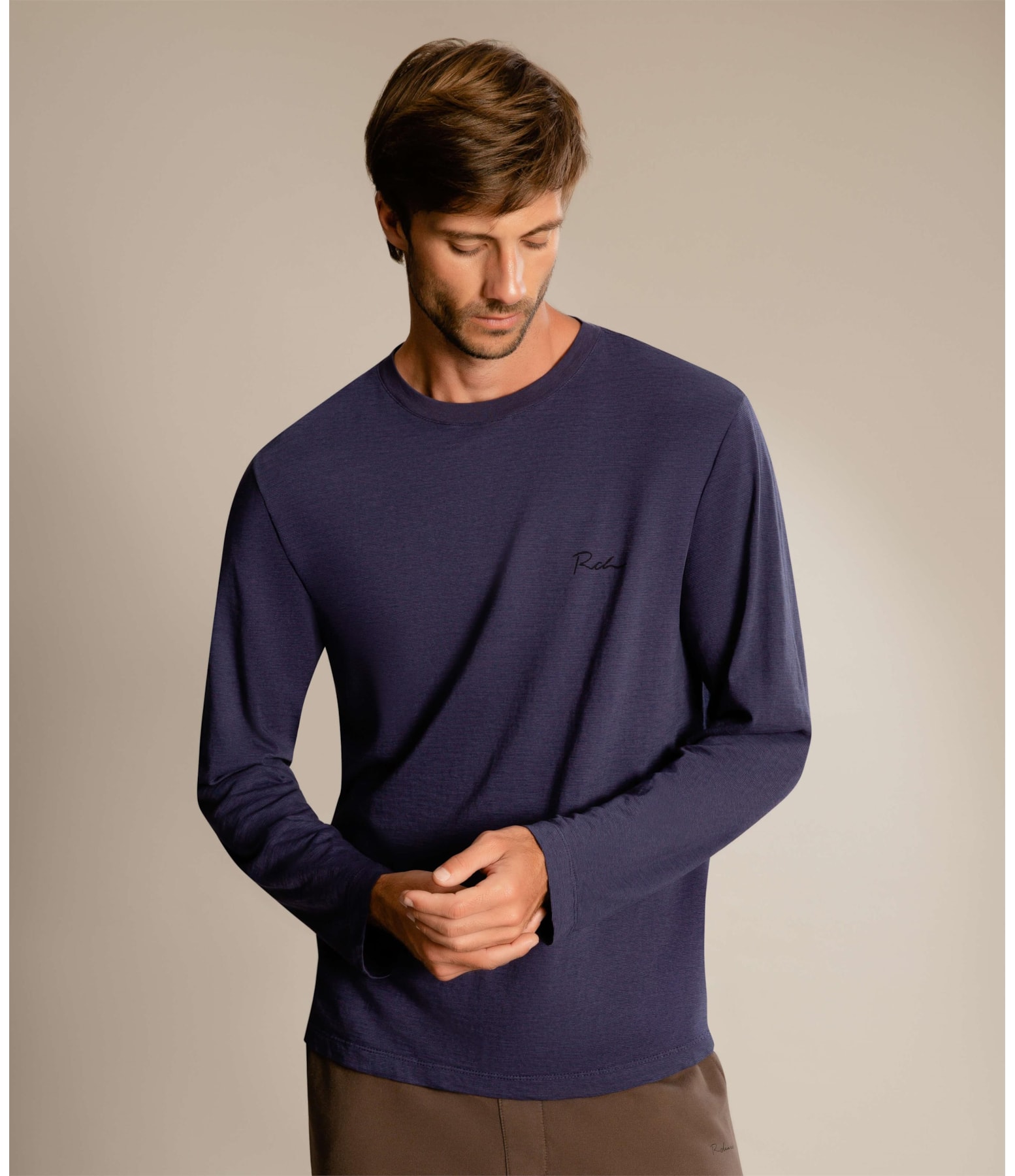Tshit Ml Mini Stripes Rch Old Purple