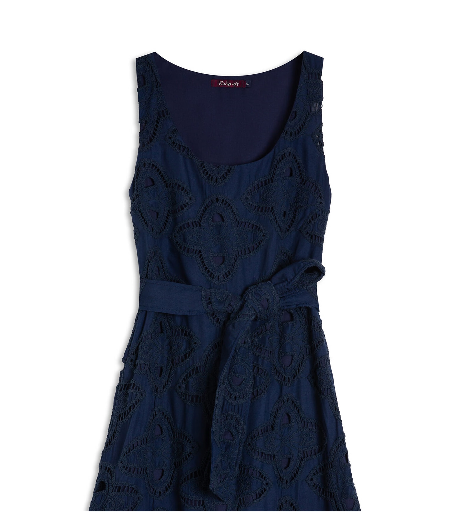 Vestido Alissa Bordado Marinho