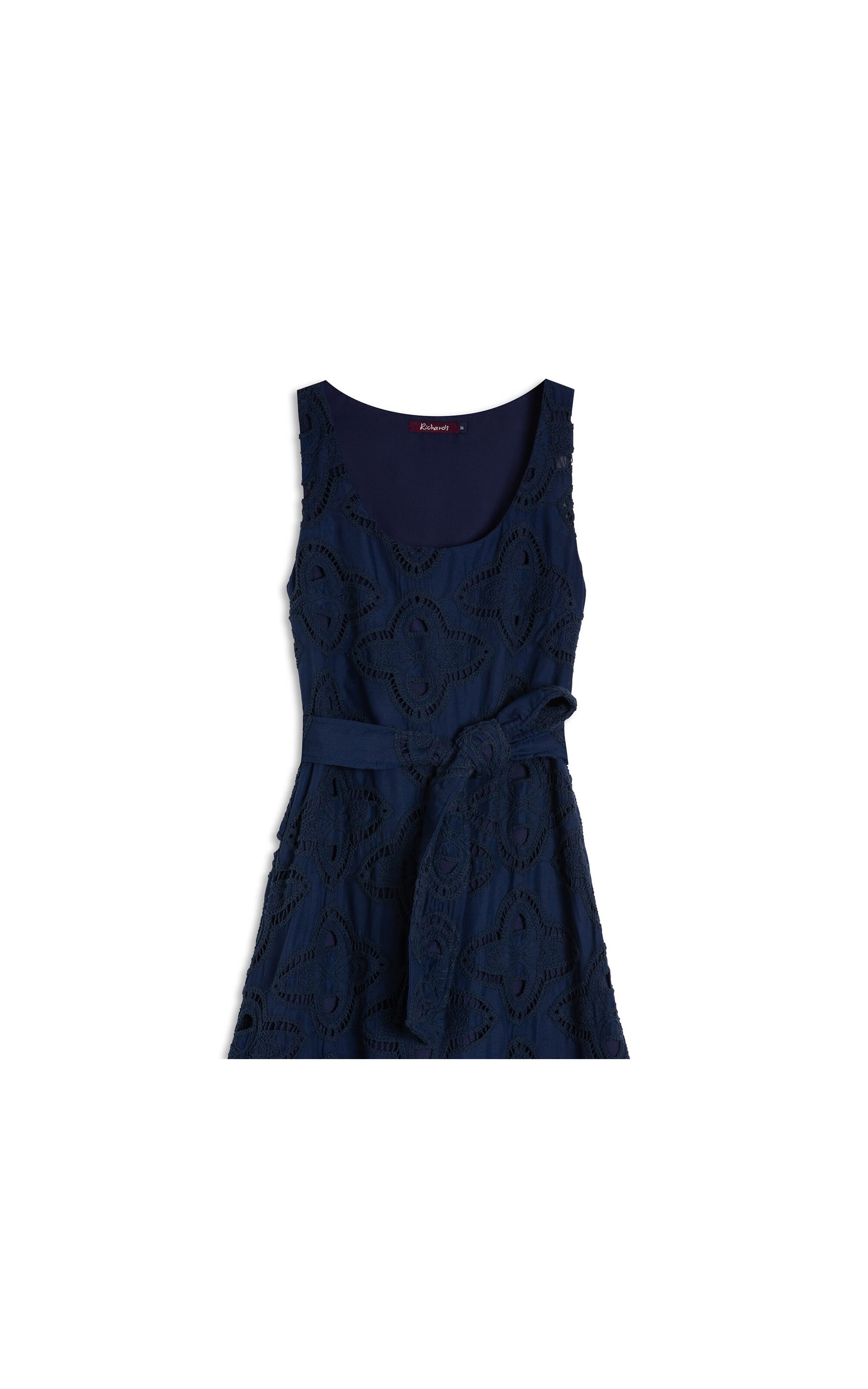 Vestido Alissa Bordado Marinho