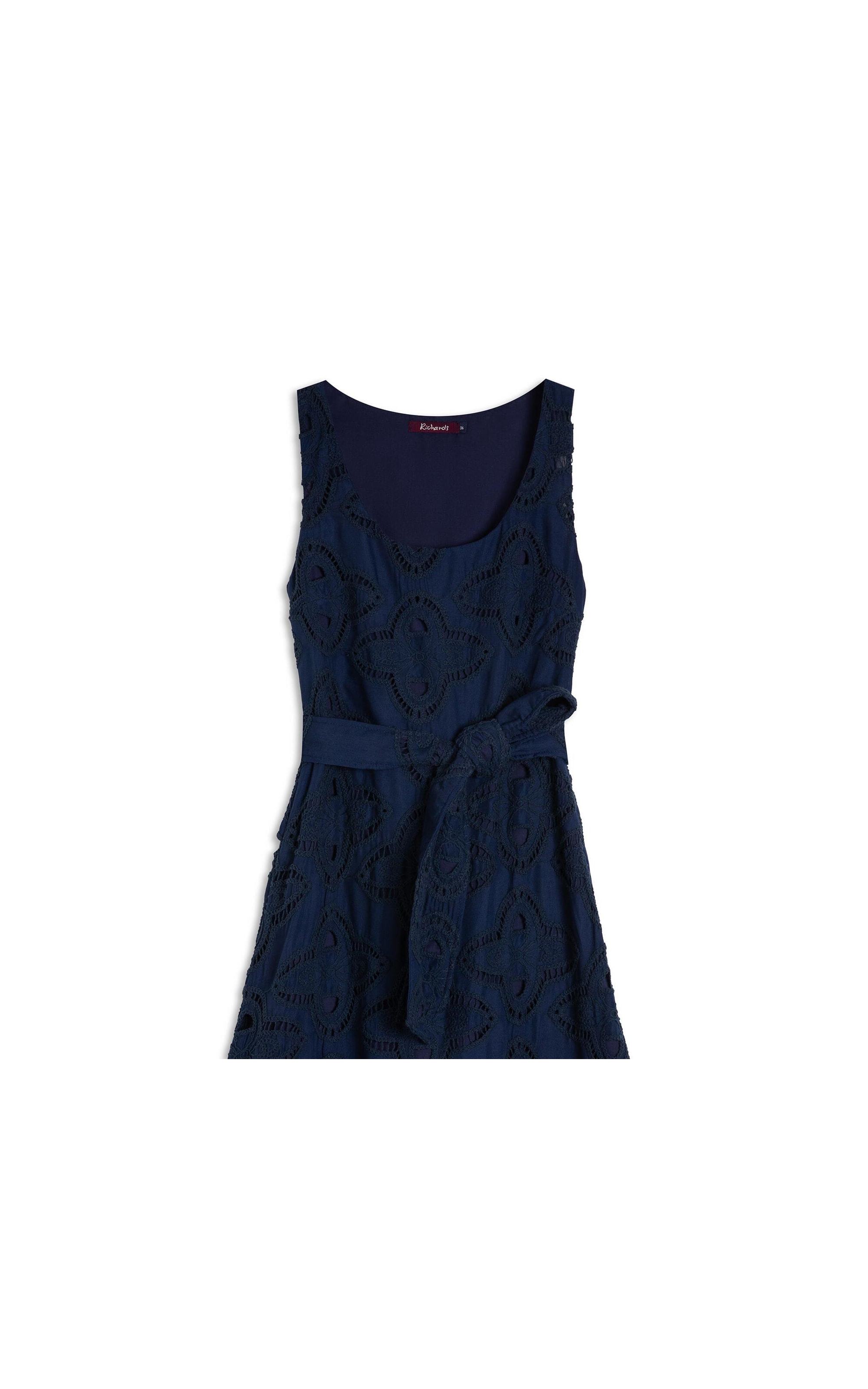 Vestido Alissa Bordado Marinho