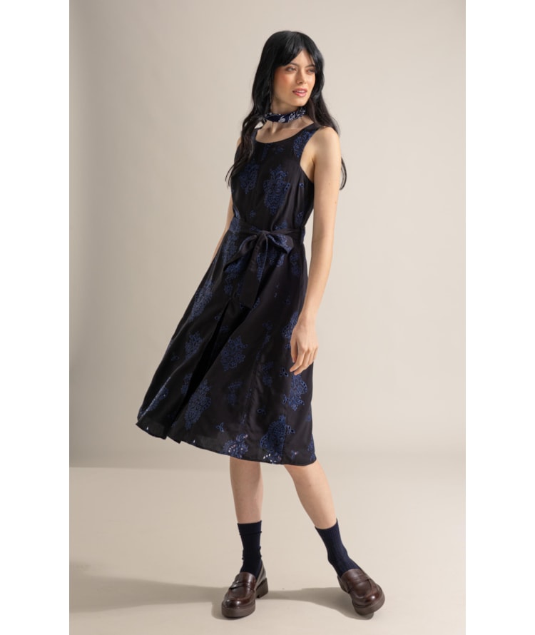 Vestido Amalfi Lb Liso Preto