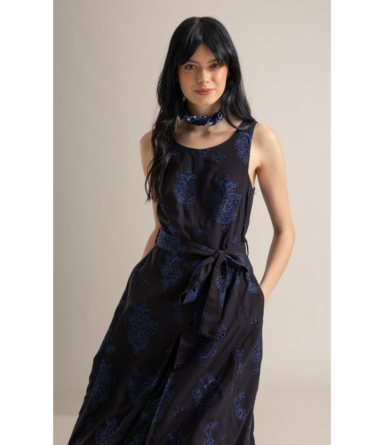 Vestido Amalfi Lb Liso Preto