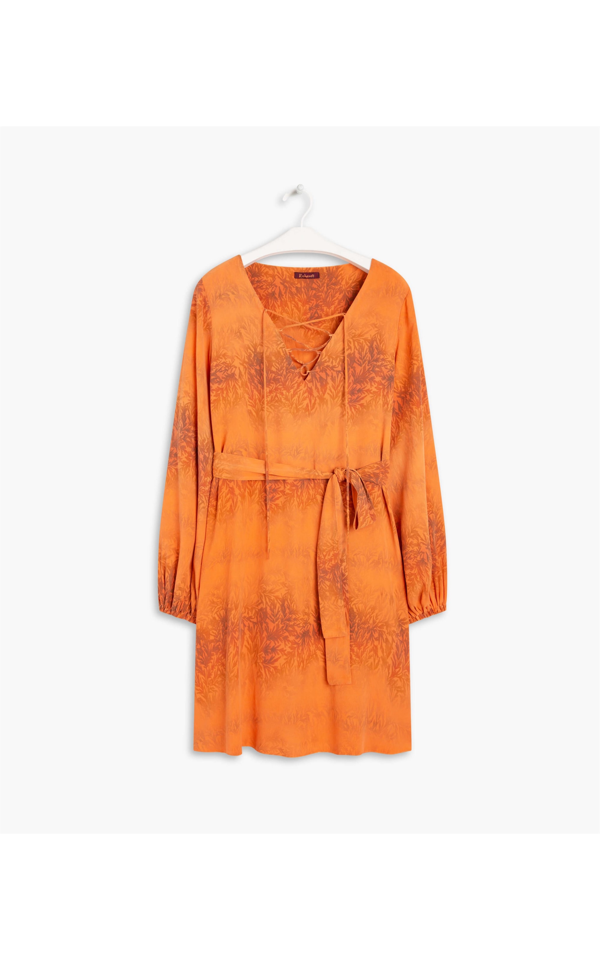 Vestido Amelie Est Old Leaves Laranja