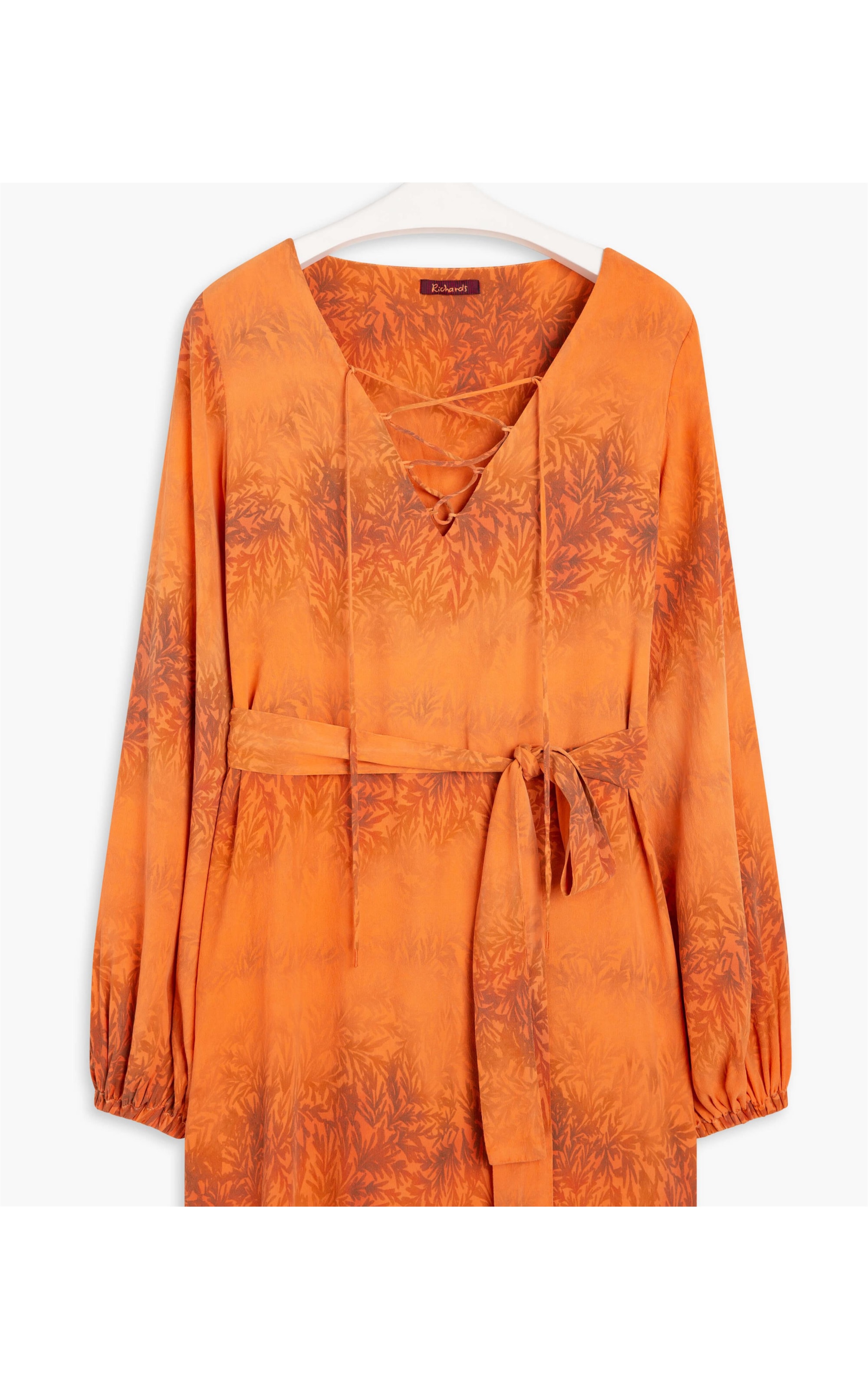 Vestido Amelie Est Old Leaves Laranja