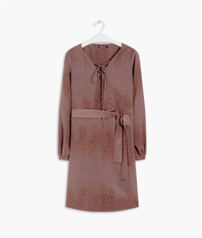 Vestido Amelie Est Old Leaves Verde Oliva