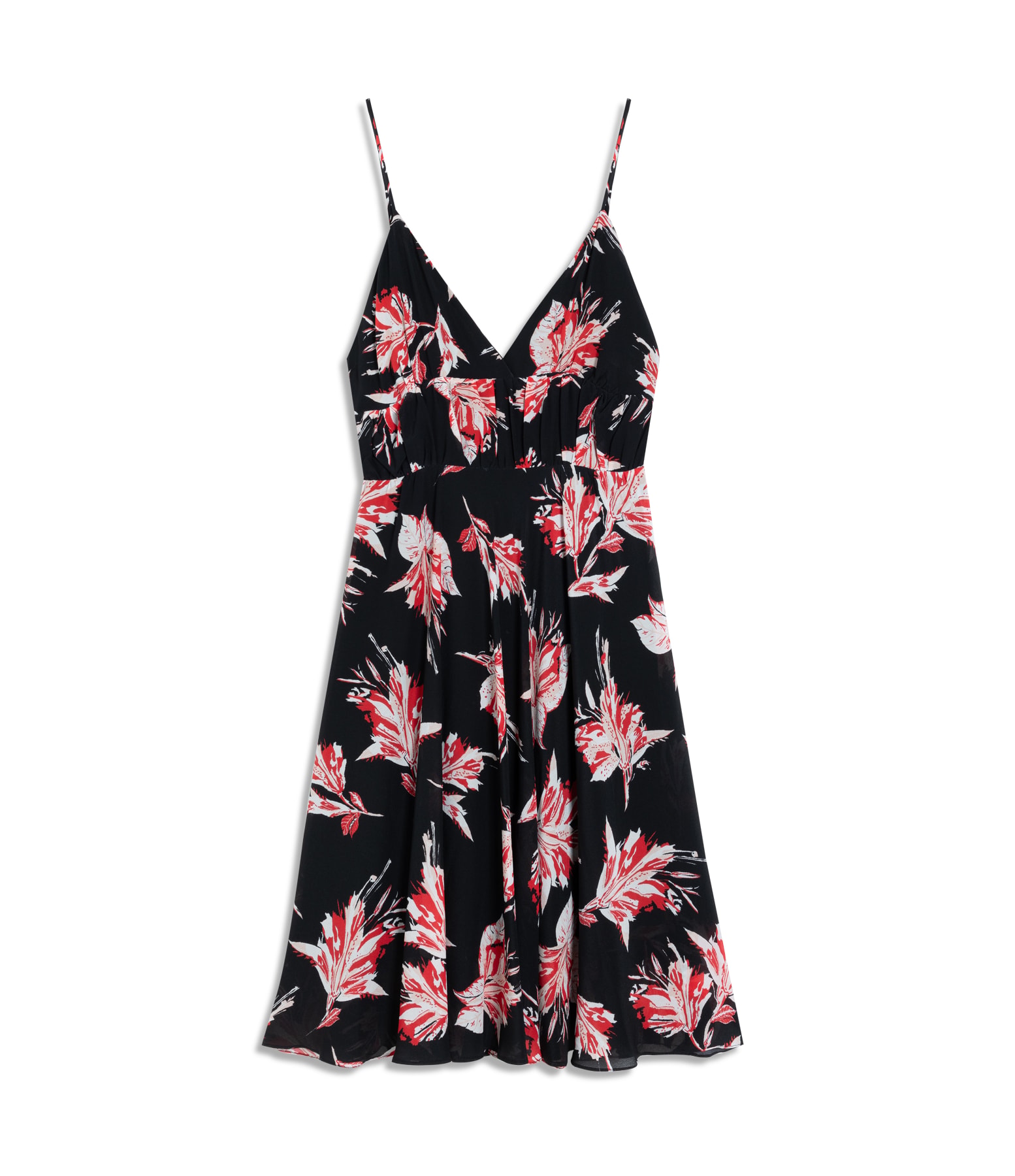 Vestido Amora Seda Est Carnation Preto