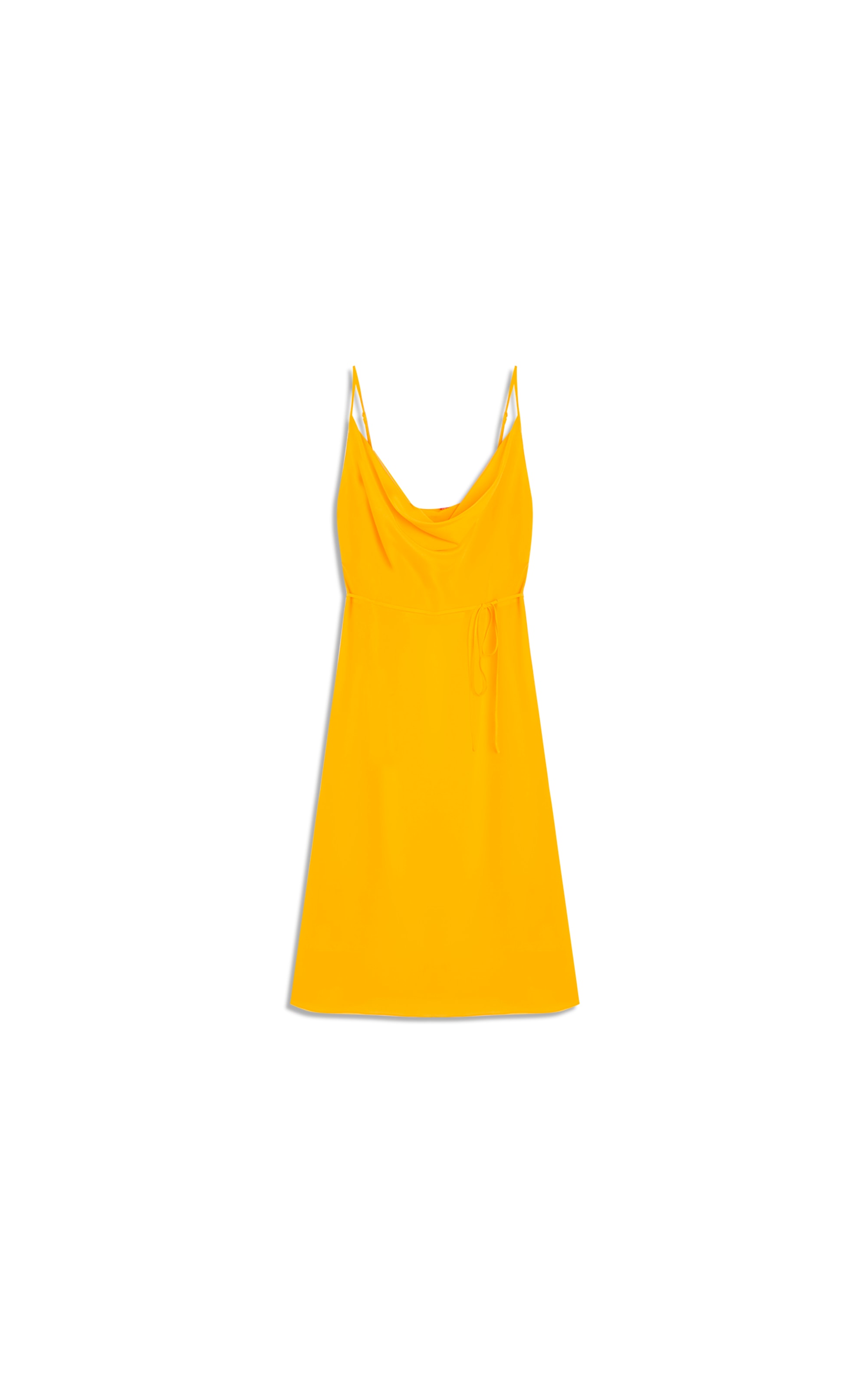 Vestido Anne Seda Lisa Amarelo