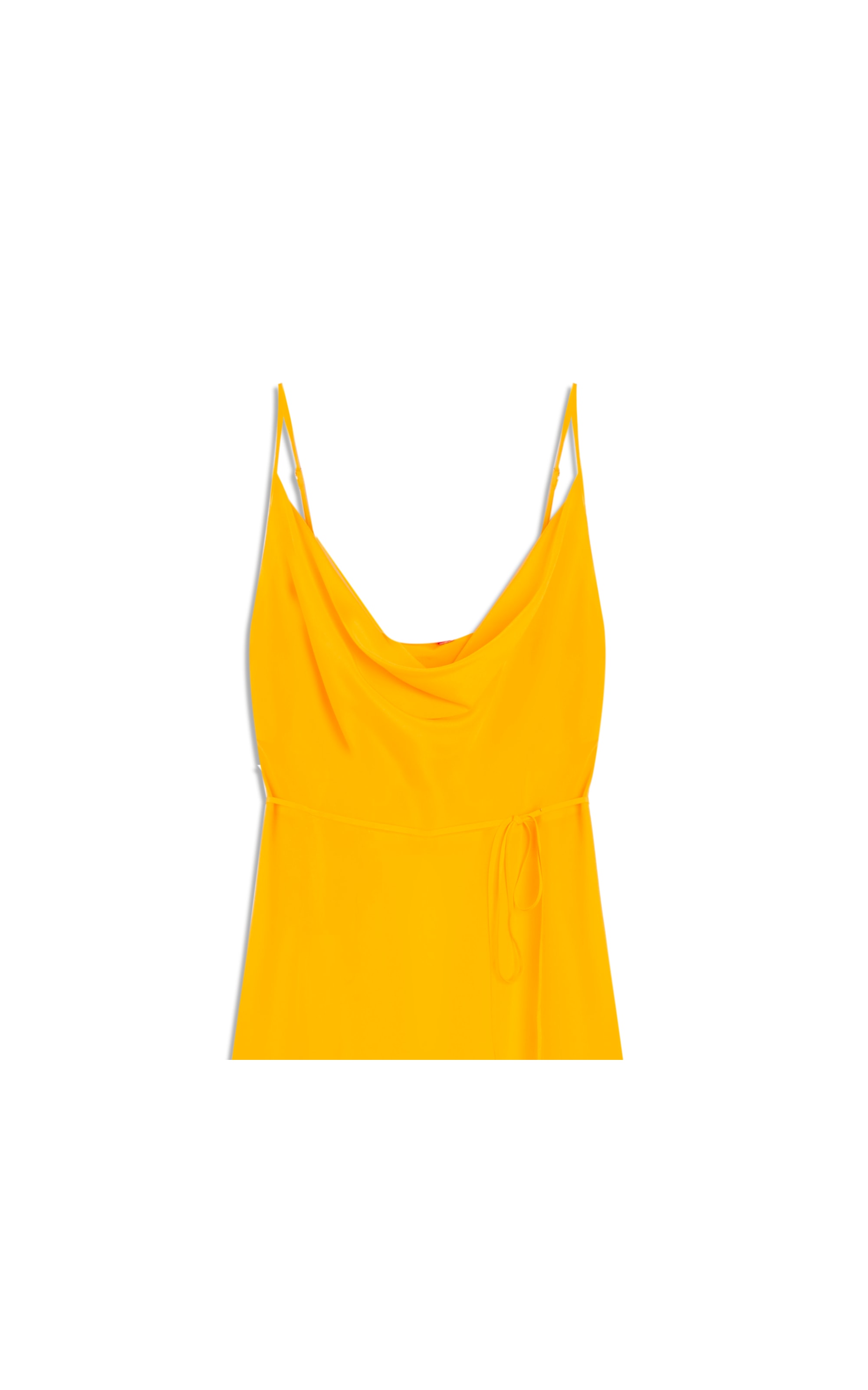 Vestido Anne Seda Lisa Amarelo