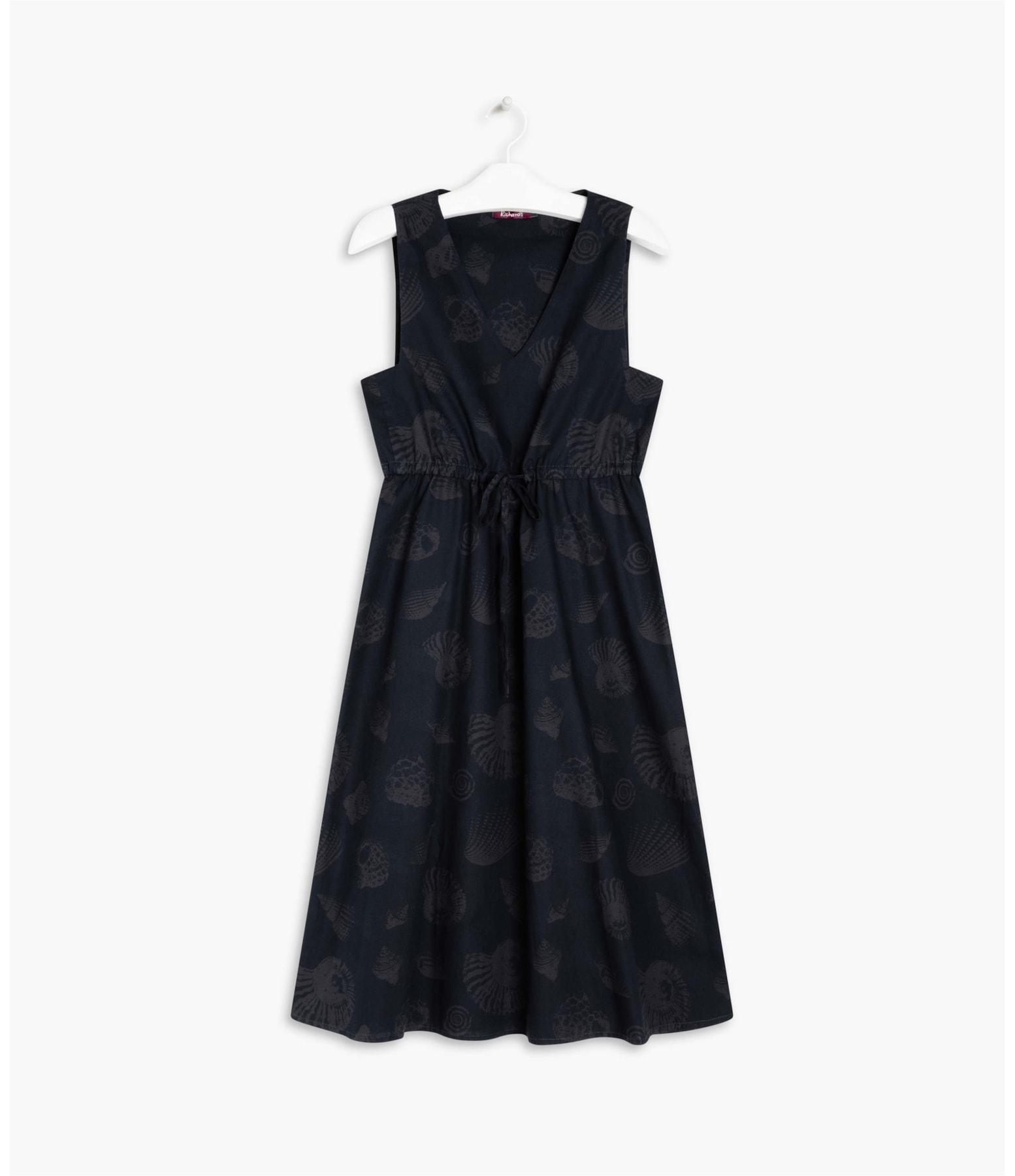 Vestido Bali Algodão Est Shell Gd Marinho