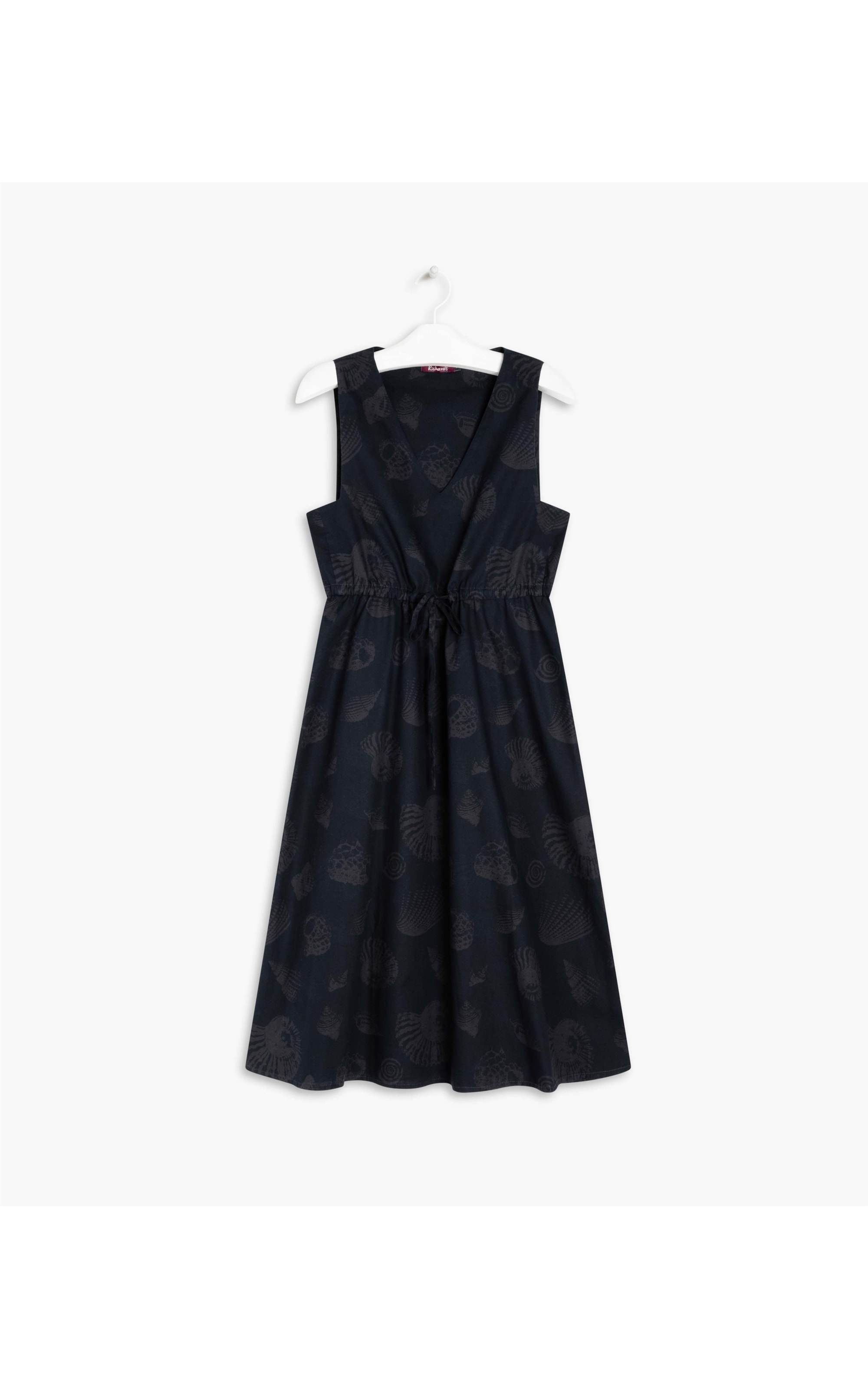 Vestido Bali Algodão Est Shell Gd Marinho