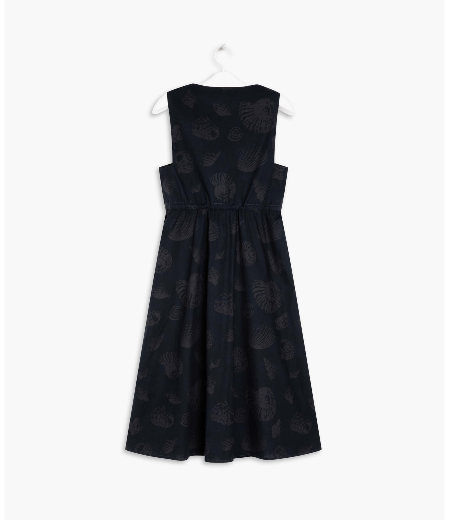 Vestido Bali Algodão Est Shell Gd Marinho