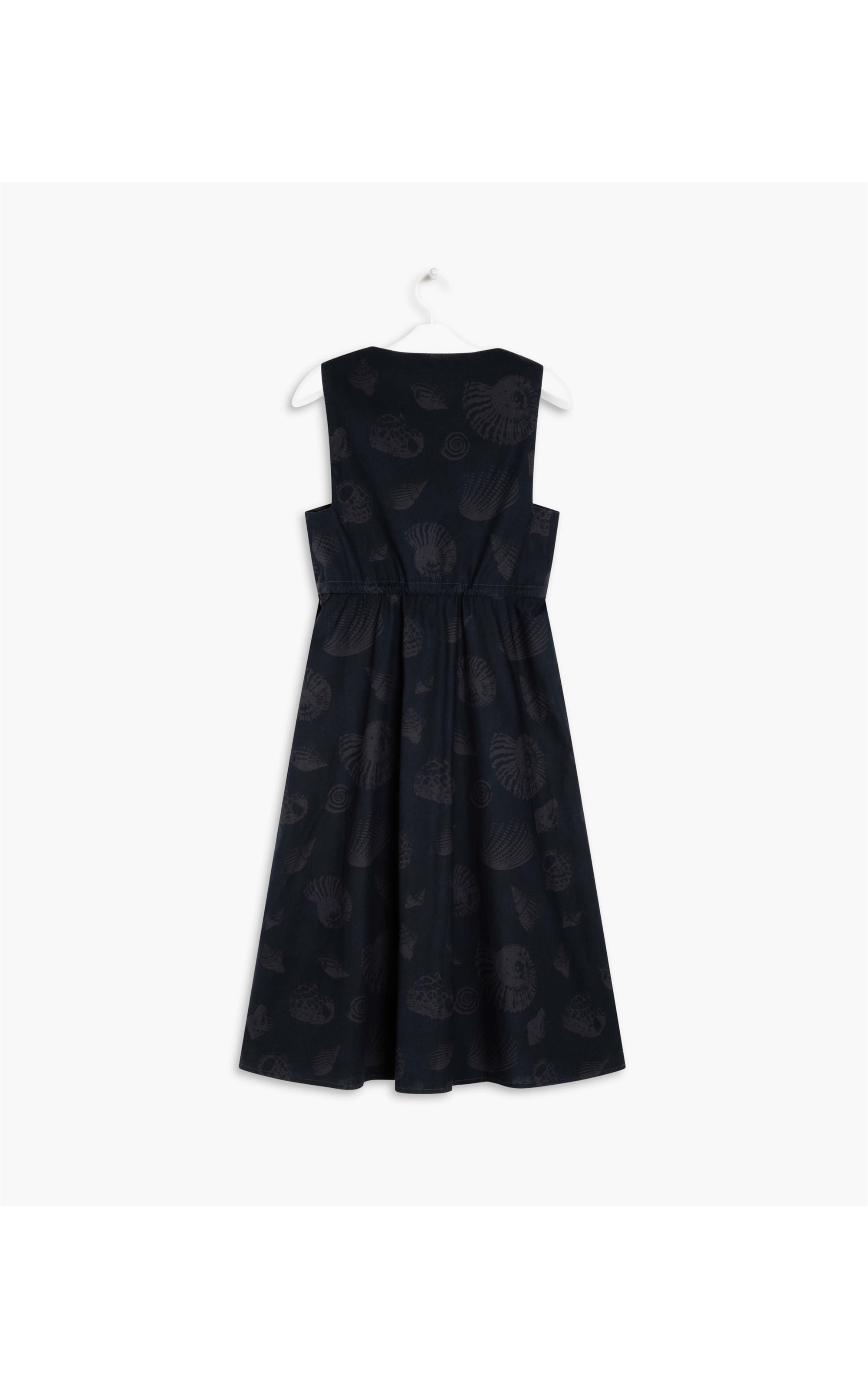 Vestido Bali Algodão Est Shell Gd Marinho