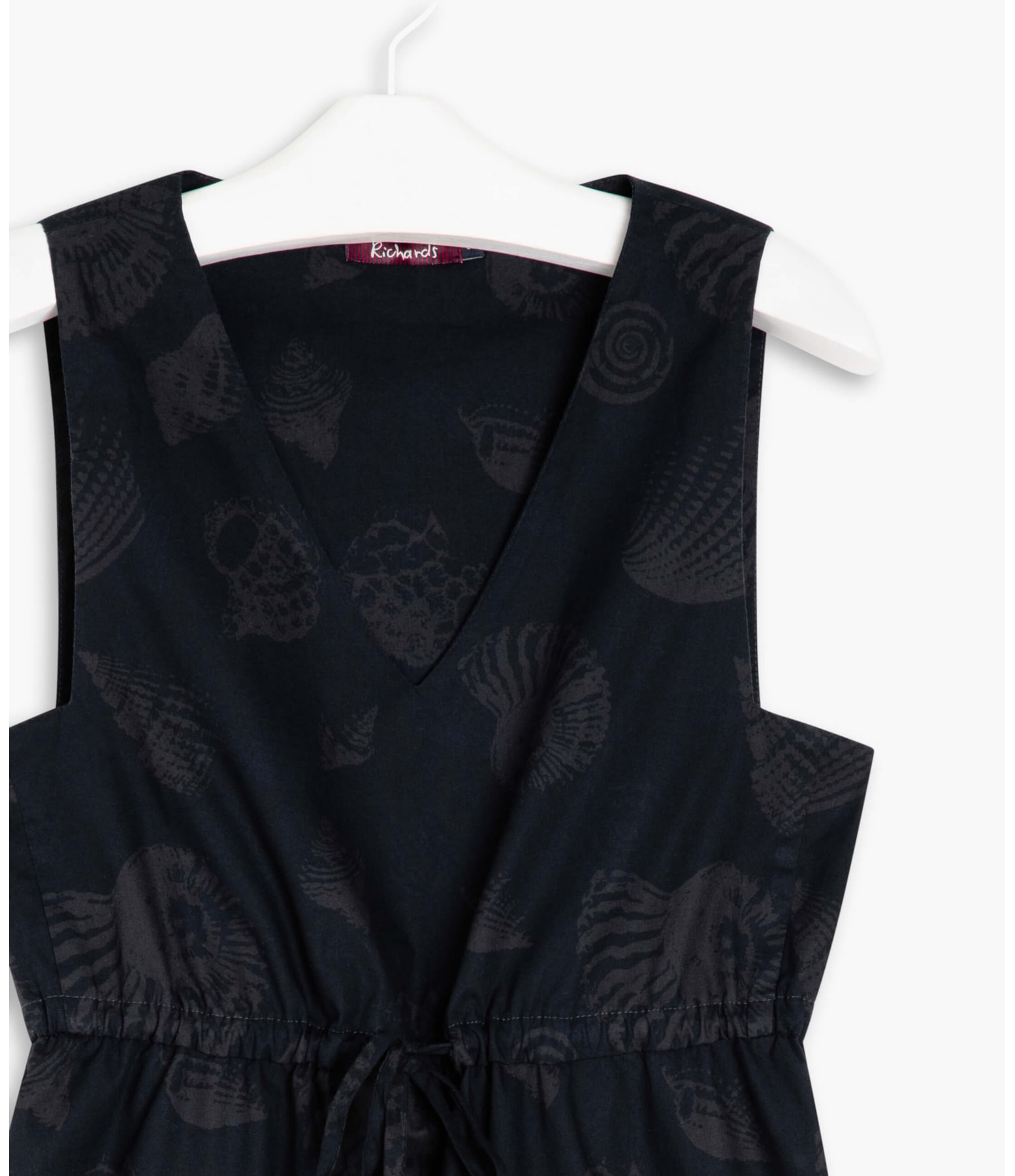 Vestido Bali Algodão Est Shell Gd Marinho