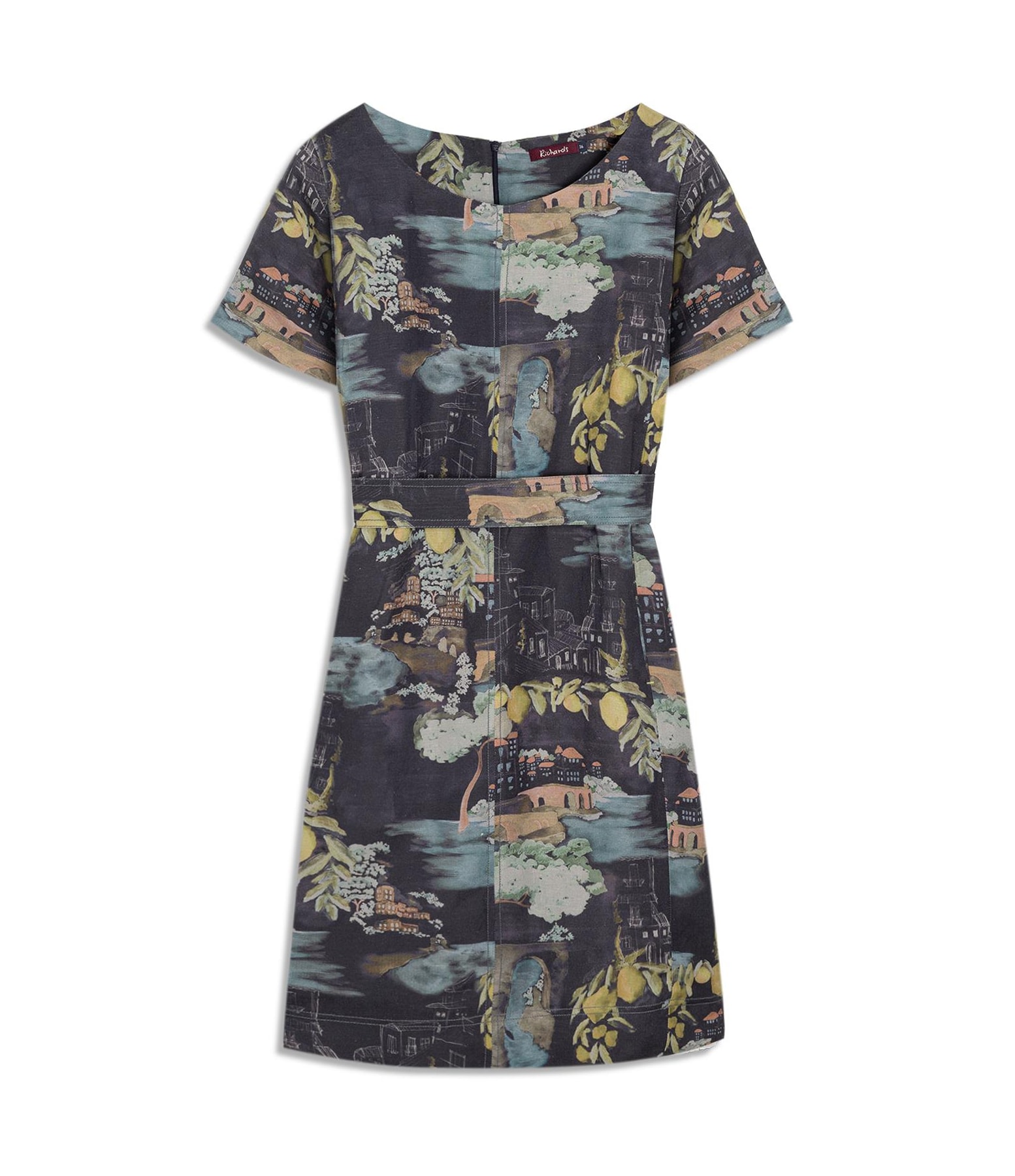 Vestido Beatrice  Est Paesaggio Dark Navy