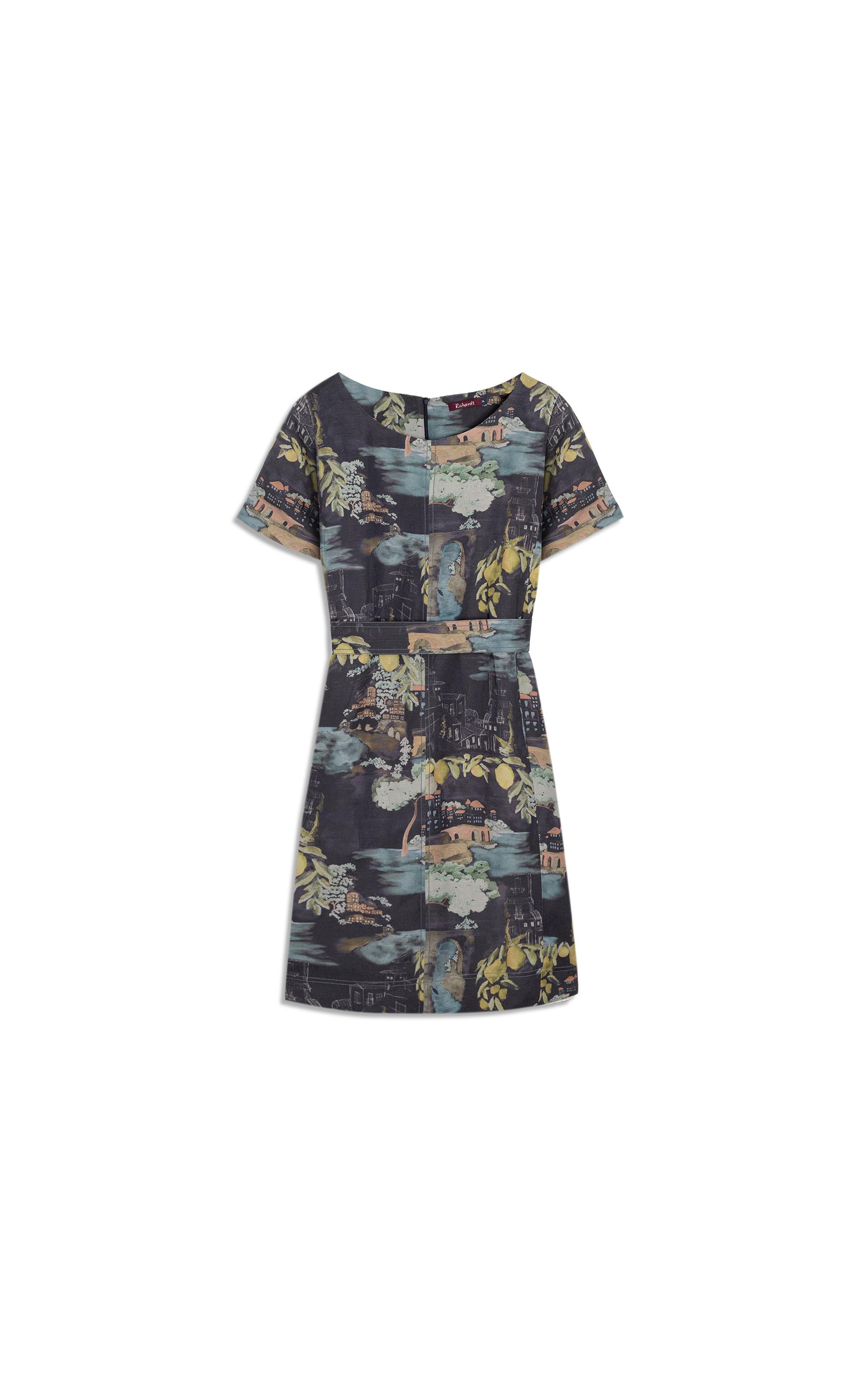 Vestido Beatrice  Est Paesaggio Dark Navy