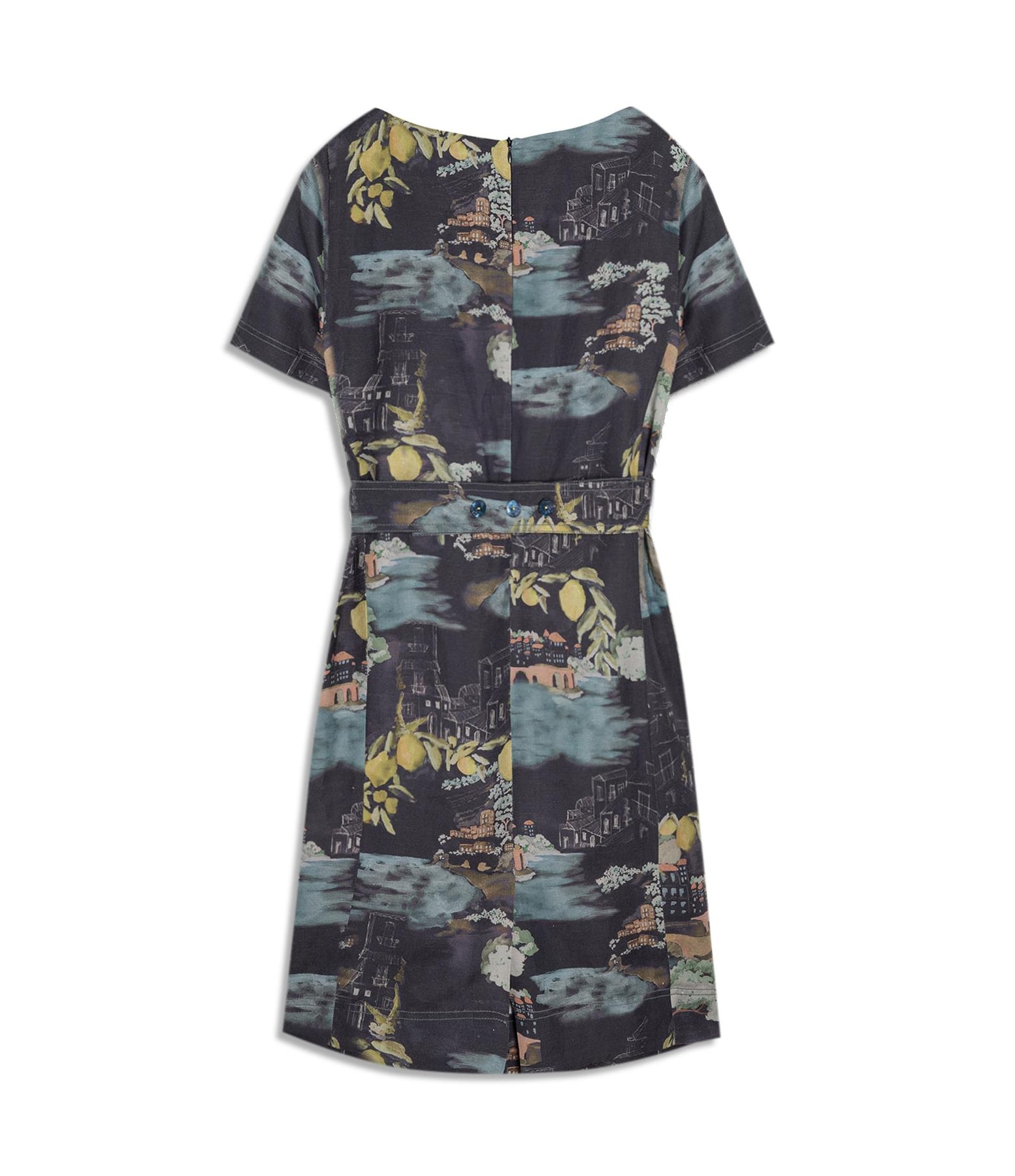 Vestido Beatrice  Est Paesaggio Dark Navy
