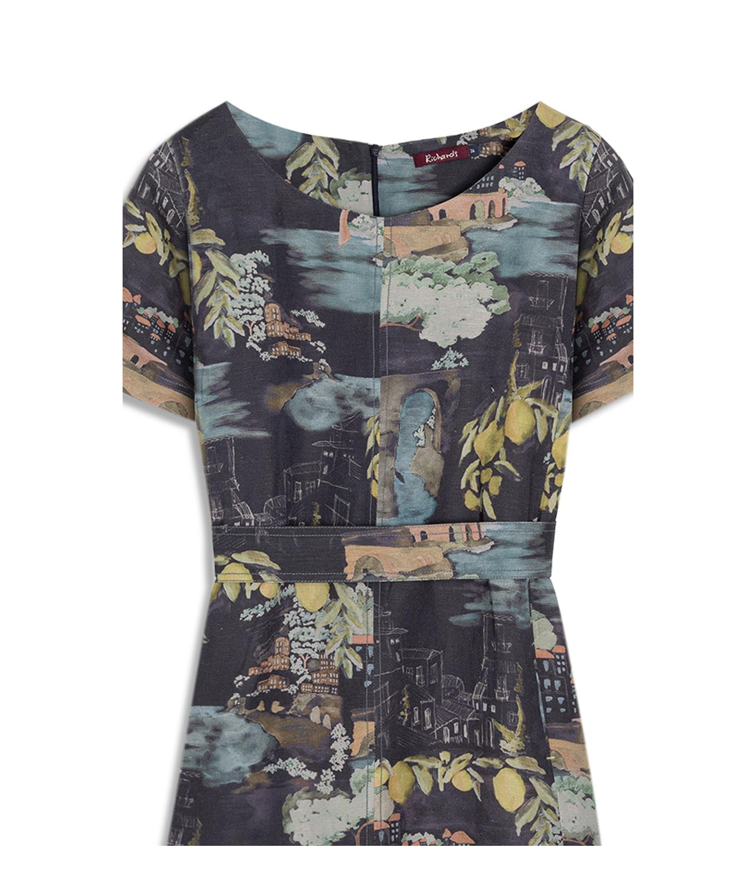 Vestido Beatrice  Est Paesaggio Dark Navy