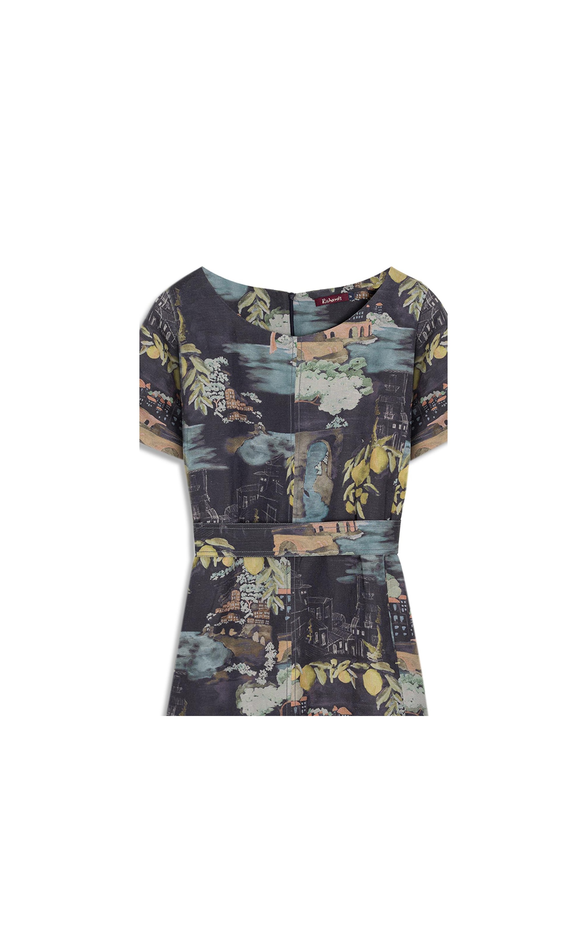 Vestido Beatrice  Est Paesaggio Dark Navy
