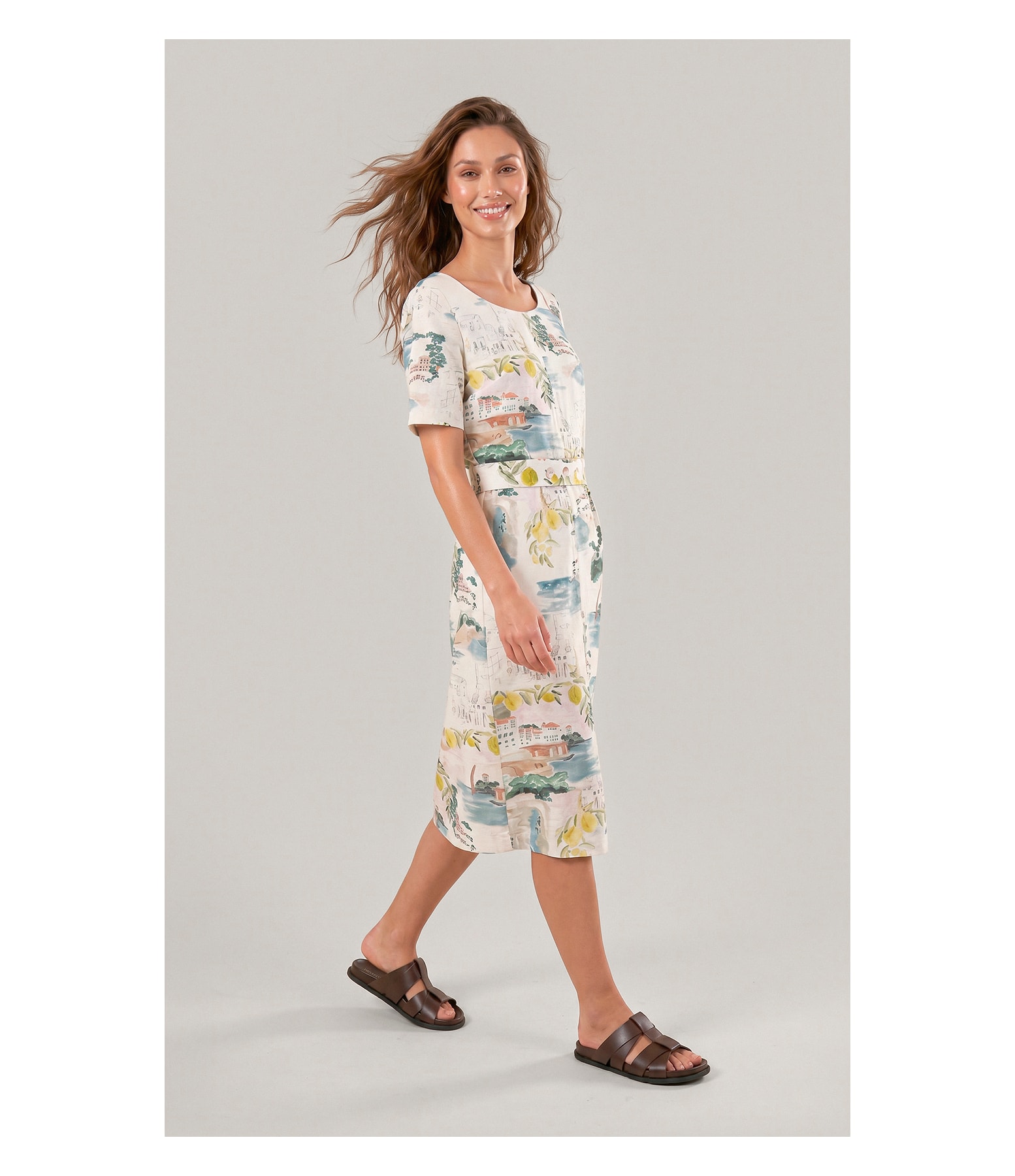 Vestido Beatrice Paesaggio Natural