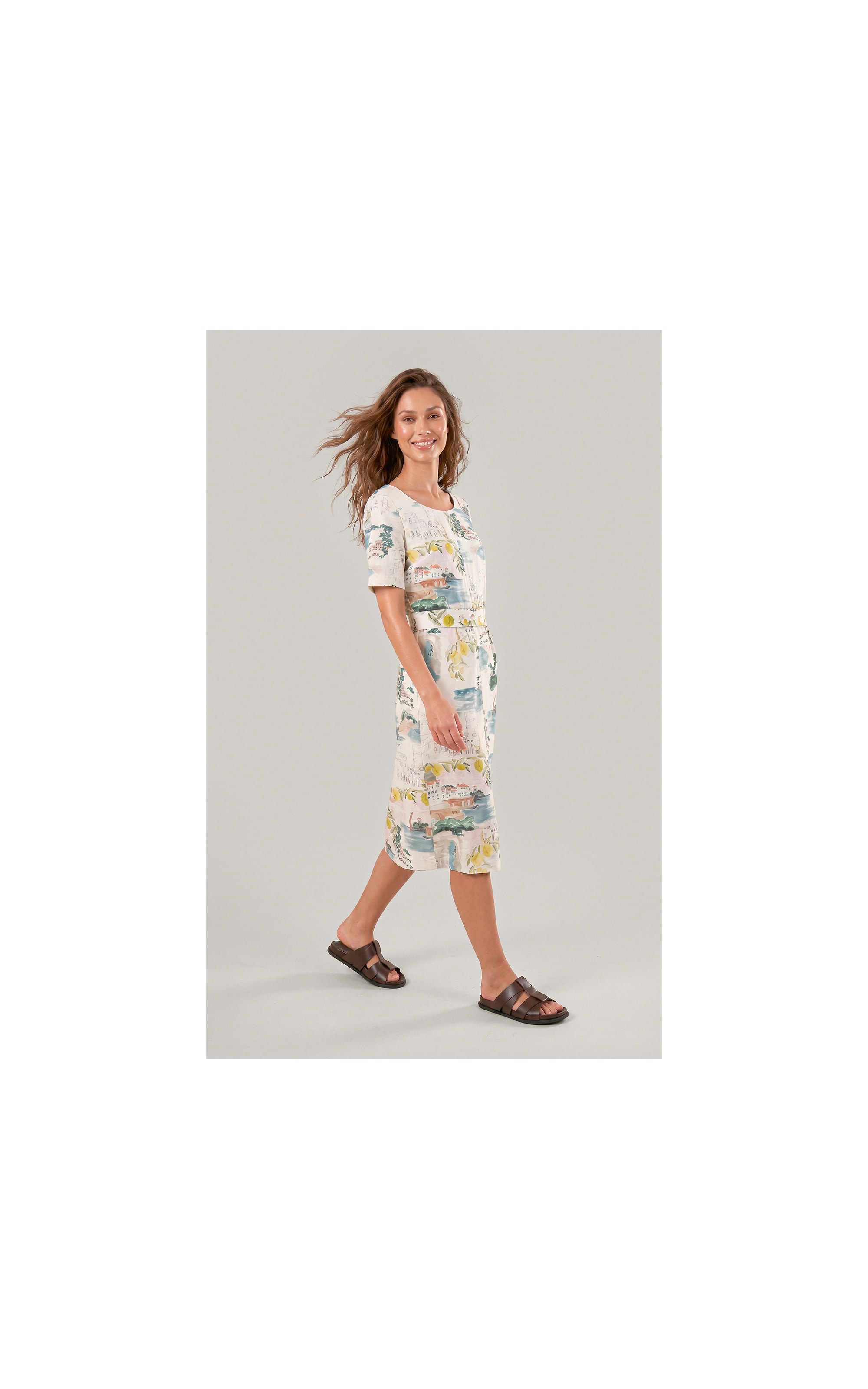 Vestido Beatrice Paesaggio Natural