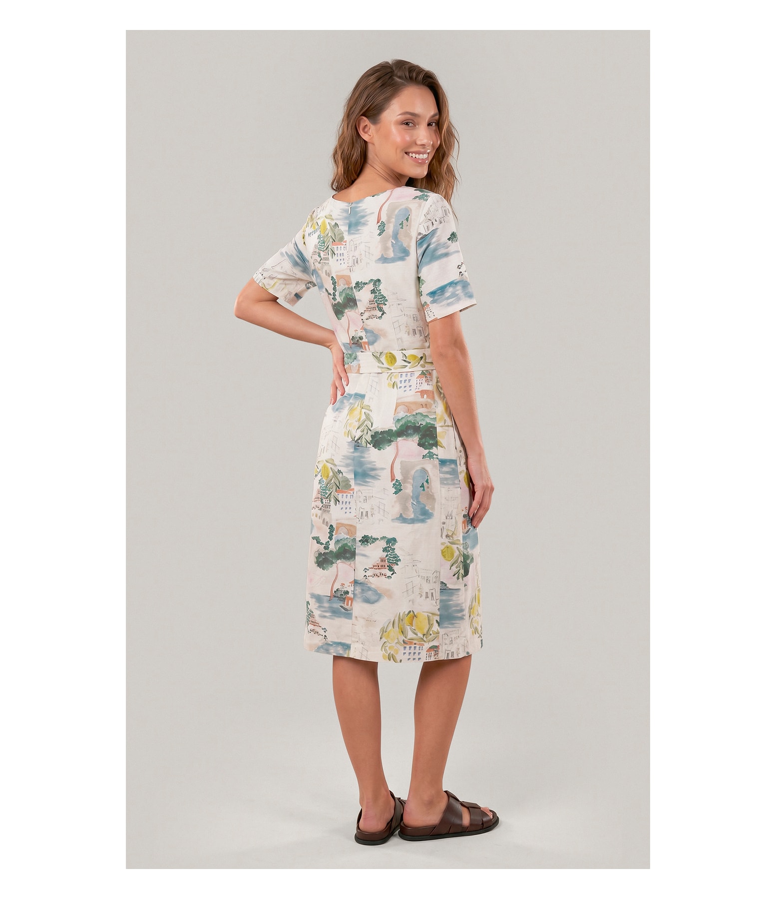 Vestido Beatrice Paesaggio Natural