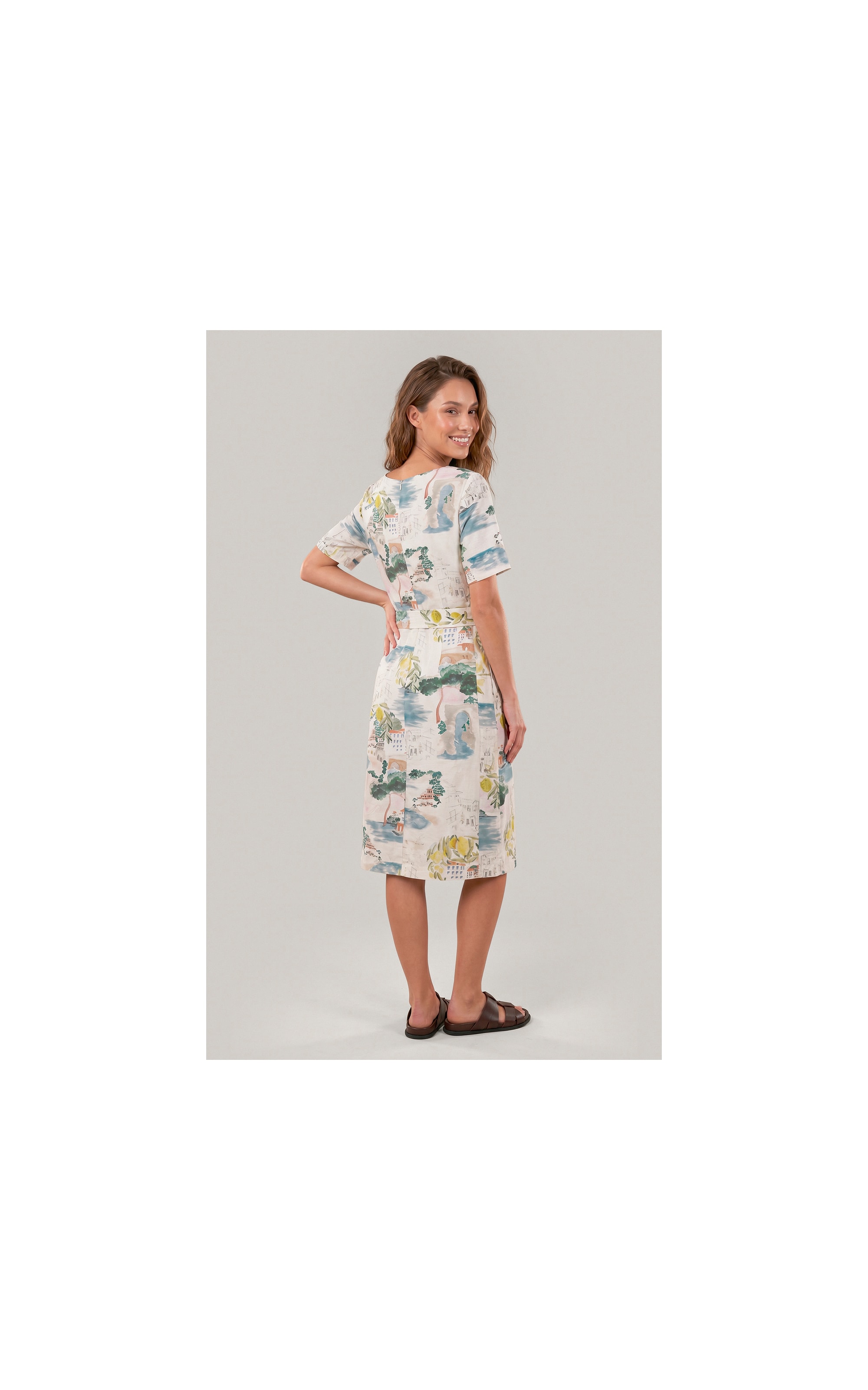 Vestido Beatrice Paesaggio Natural